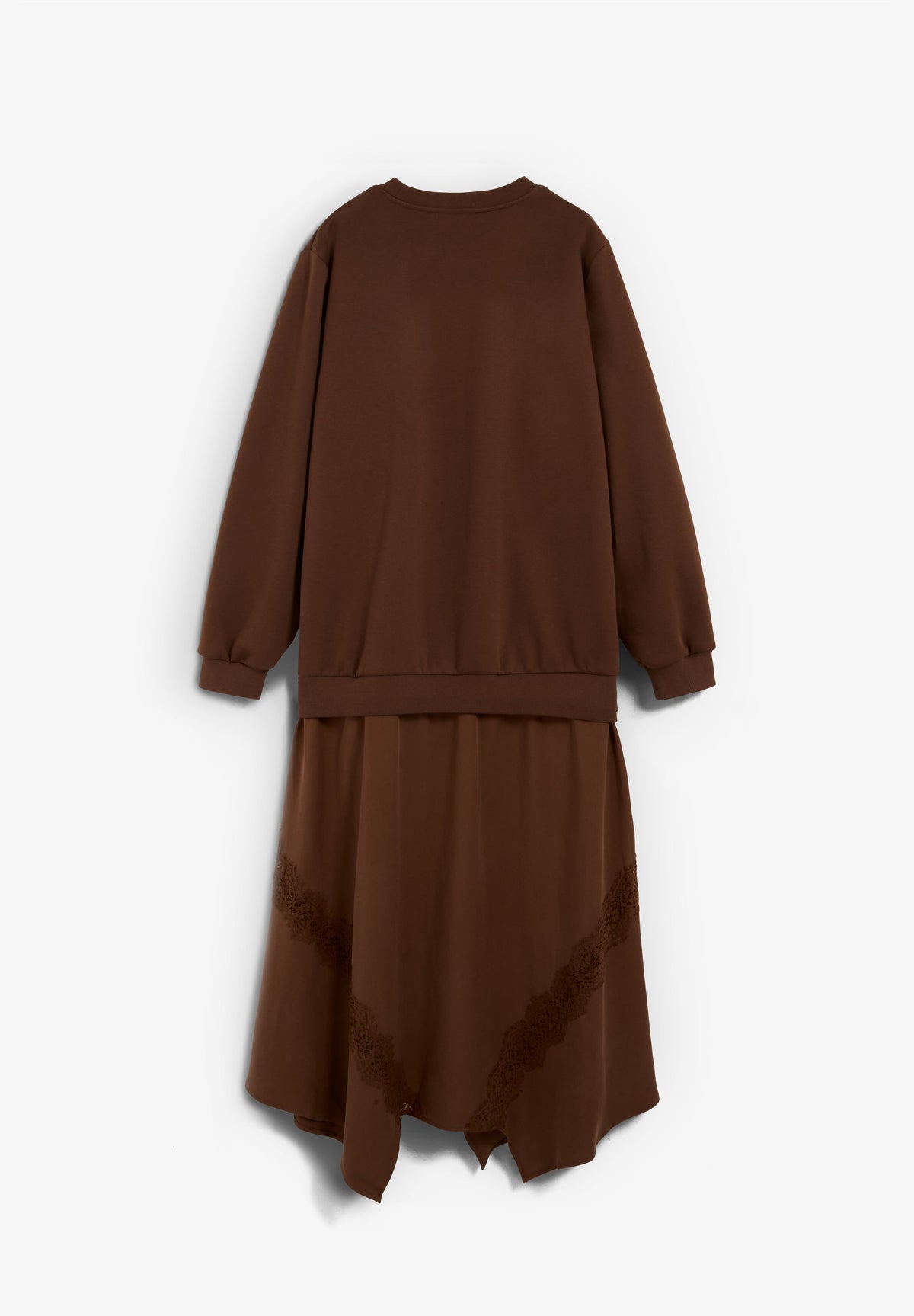 VESTIDO E SWEATSHIRT COMBINADOS