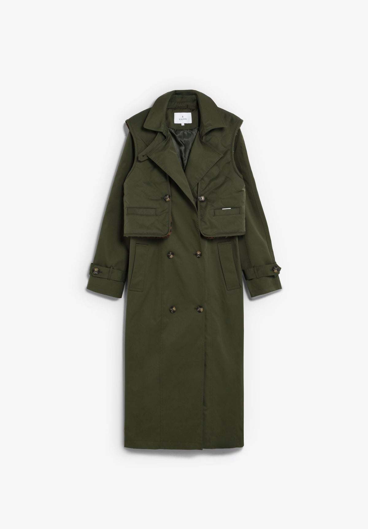 GABARDINA COM COLETE REVERSÍVEL