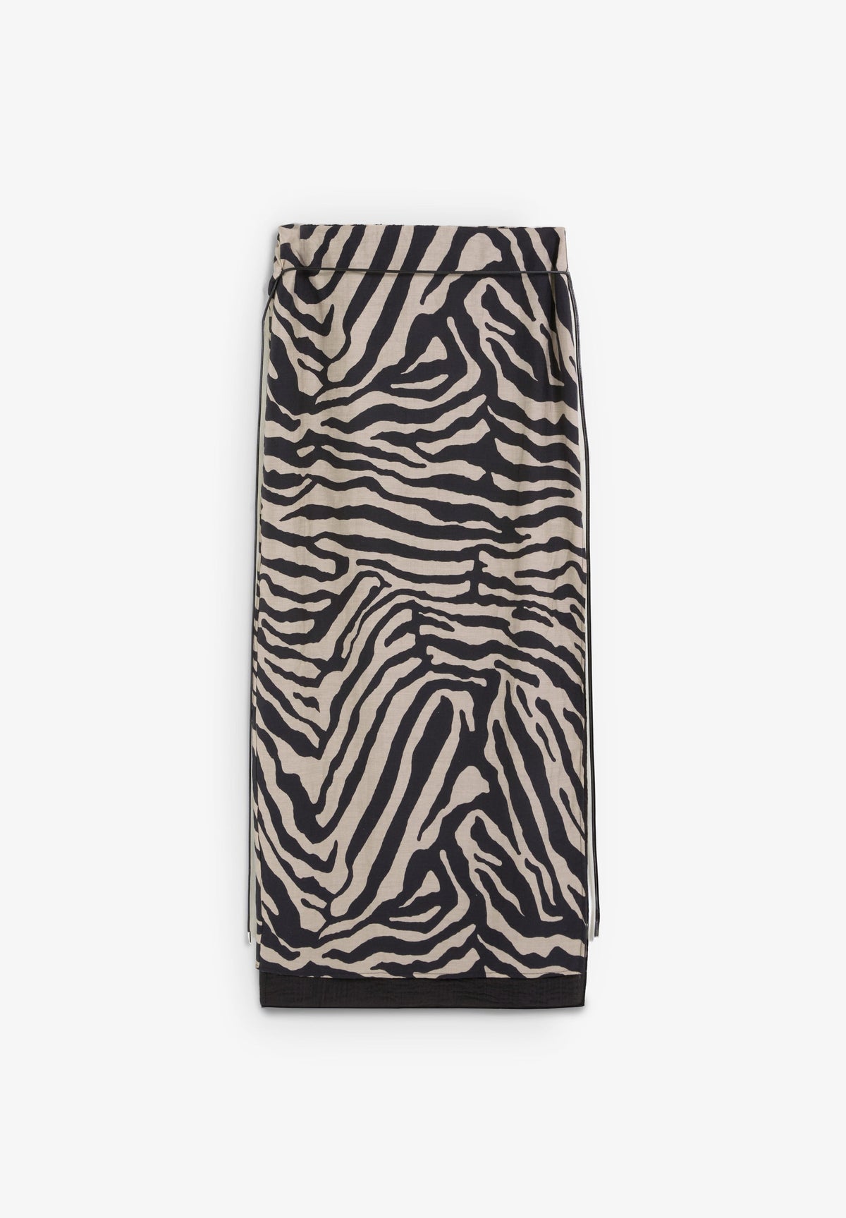 SAIA COM ESTAMPADO ANIMAL E ABERTURA