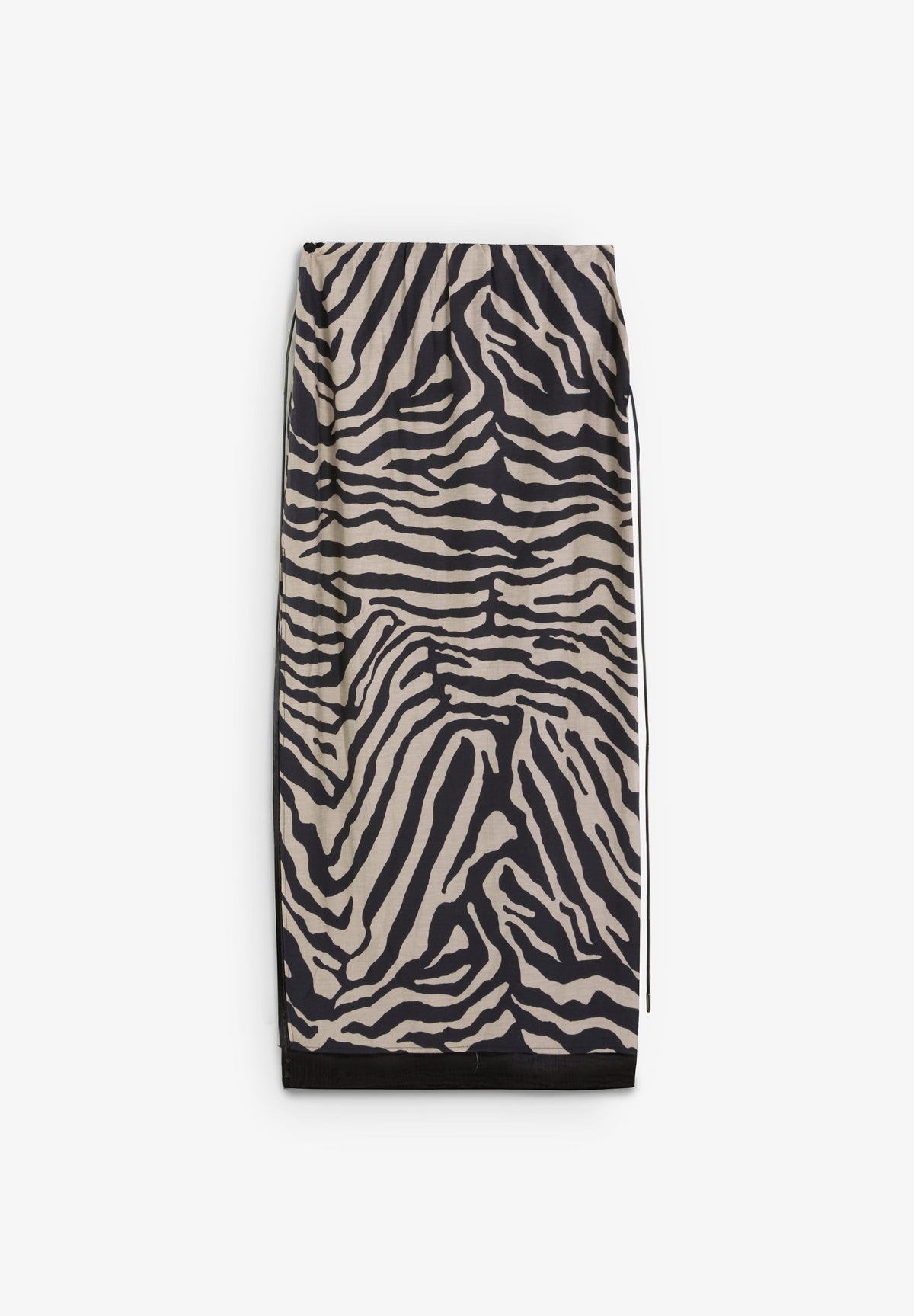 SAIA COM ESTAMPADO ANIMAL E ABERTURA