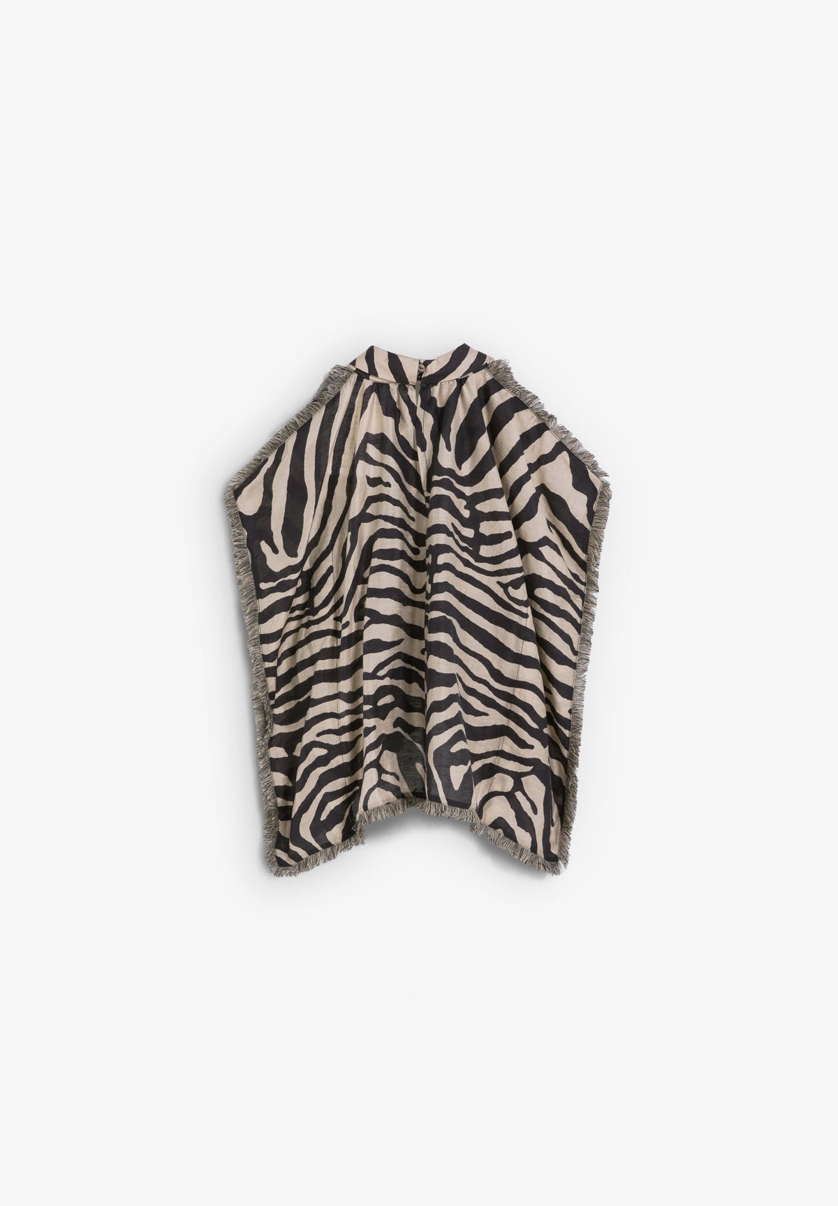 TOP COM FRANJAS E ESTAMPADO ANIMAL