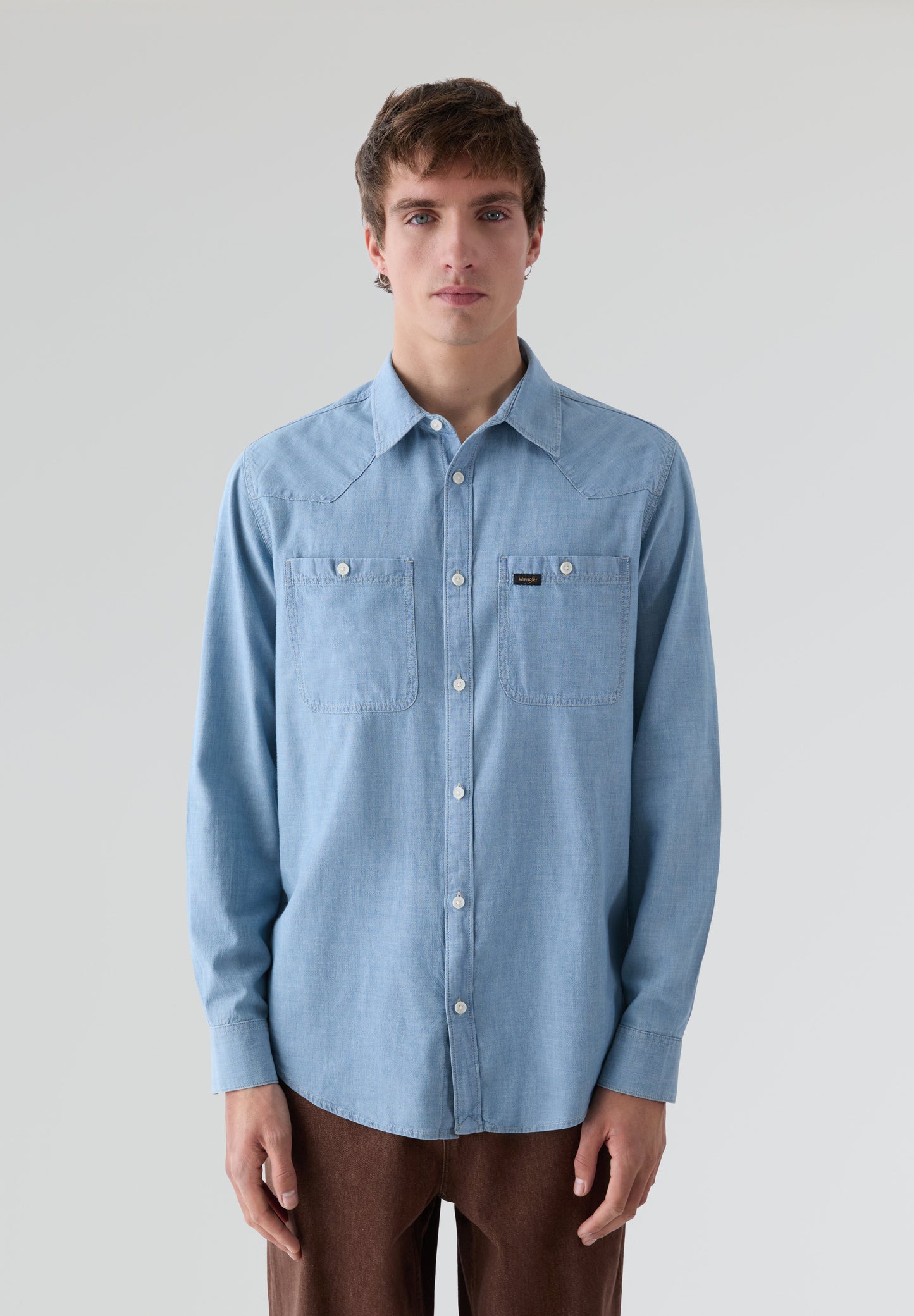 WRANGLER | CAMISA CHAMBRAY INDIGO DE HOMEM