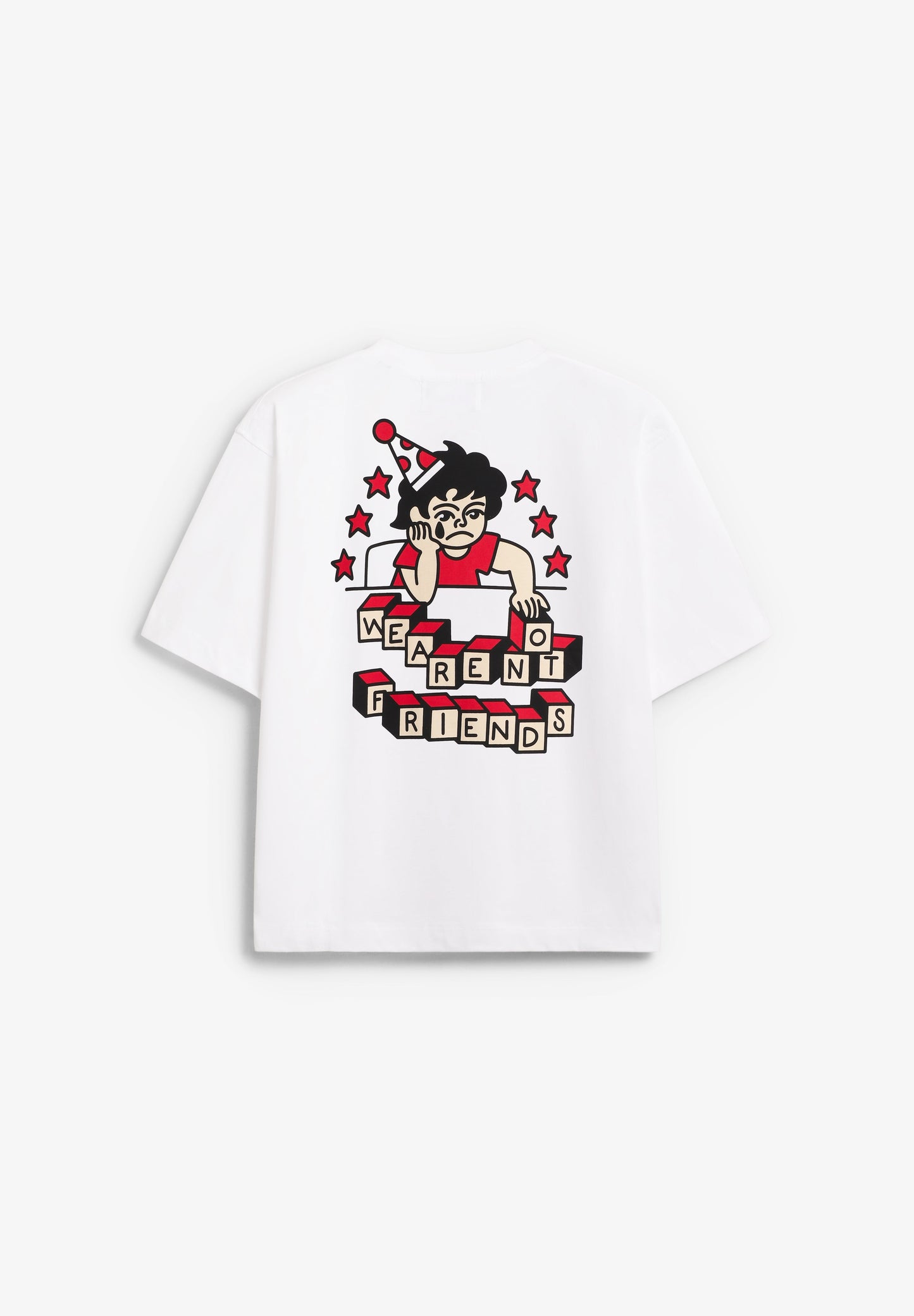 WE ARE NOT FRIENDS | T-SHIRT WANF X BOR SIL BOXY