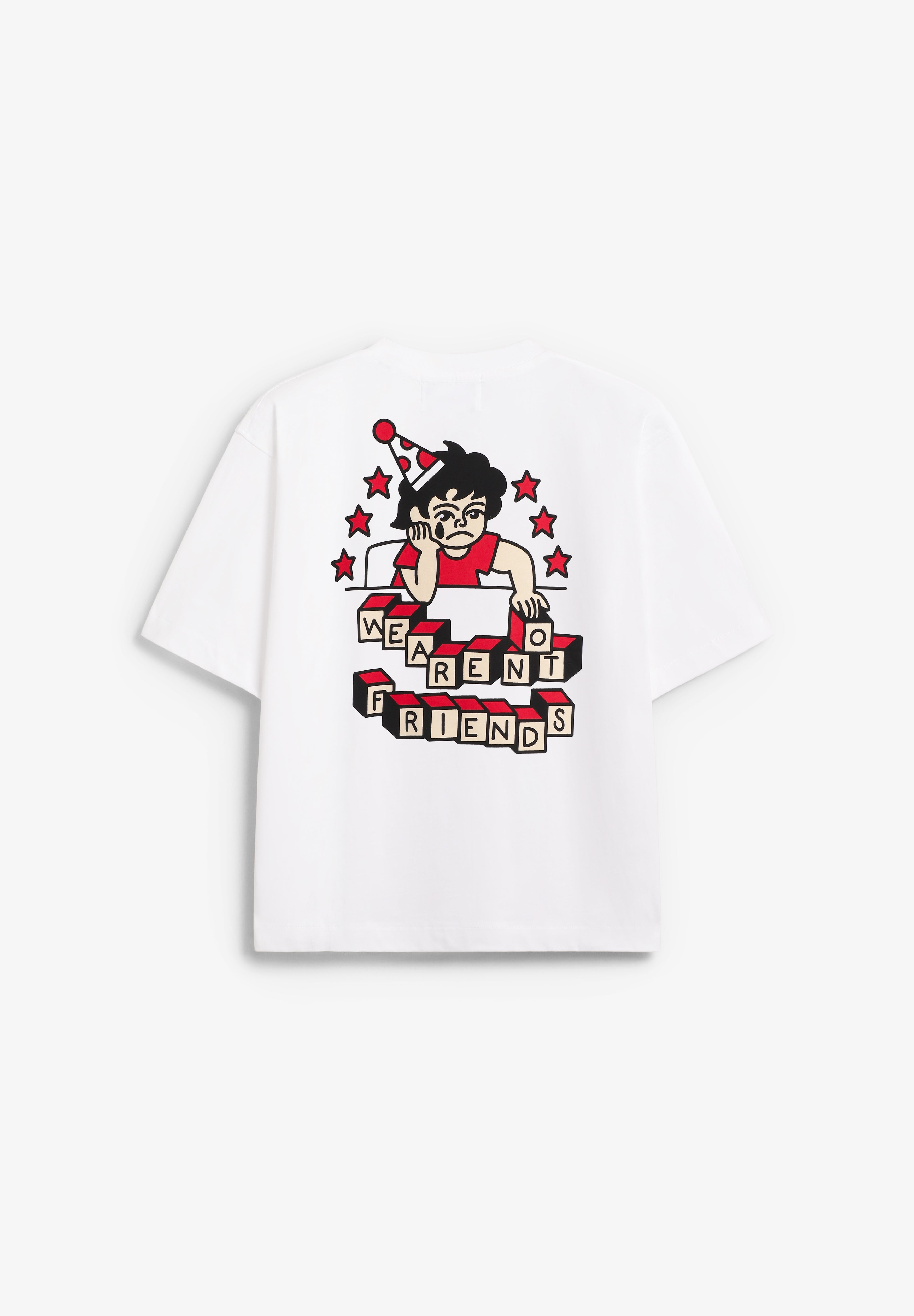 WE ARE NOT FRIENDS | T-SHIRT WANF X BOR SIL BOXY