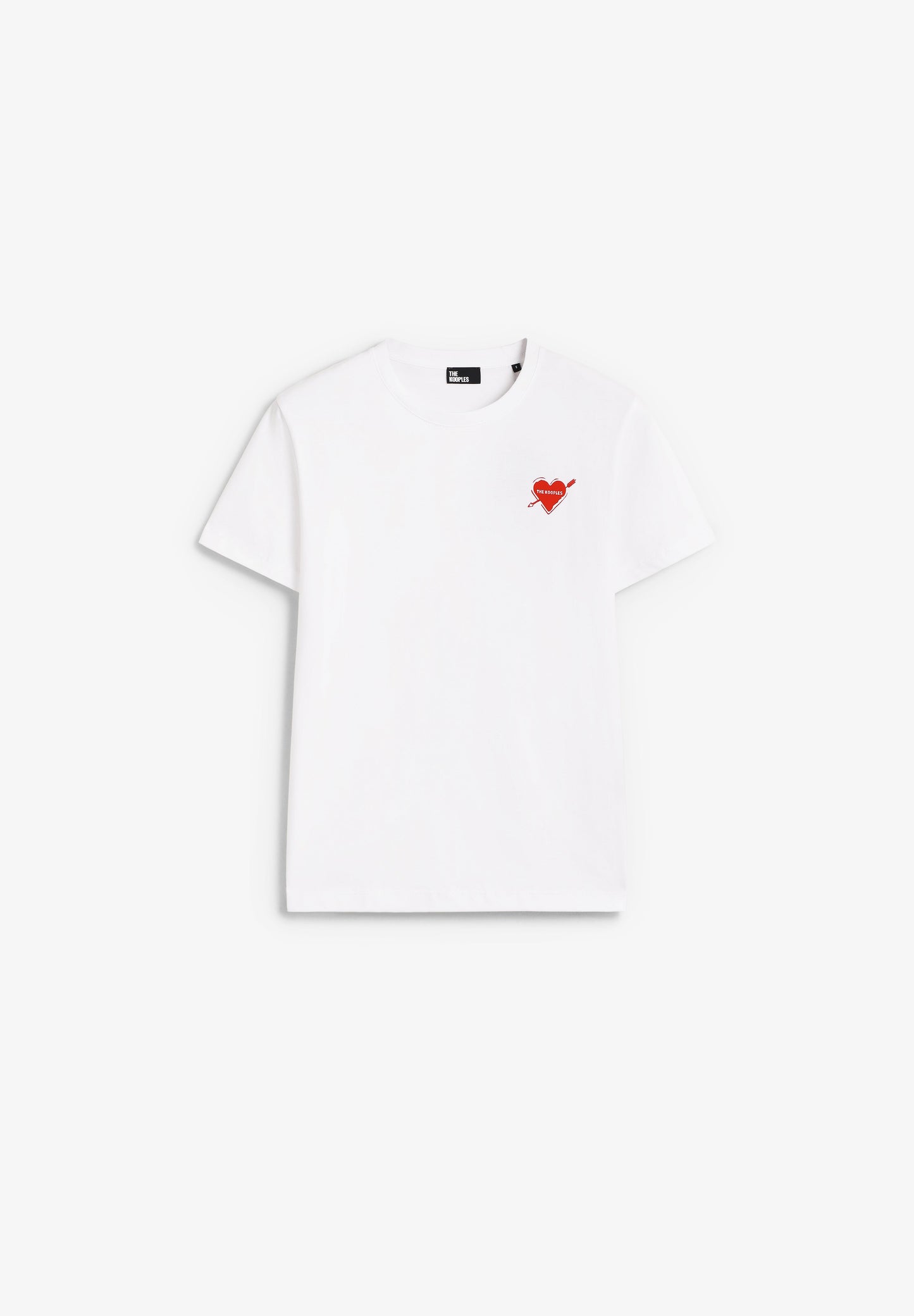 THE KOOPLES | CAMISETA CORAZON FLOCADO