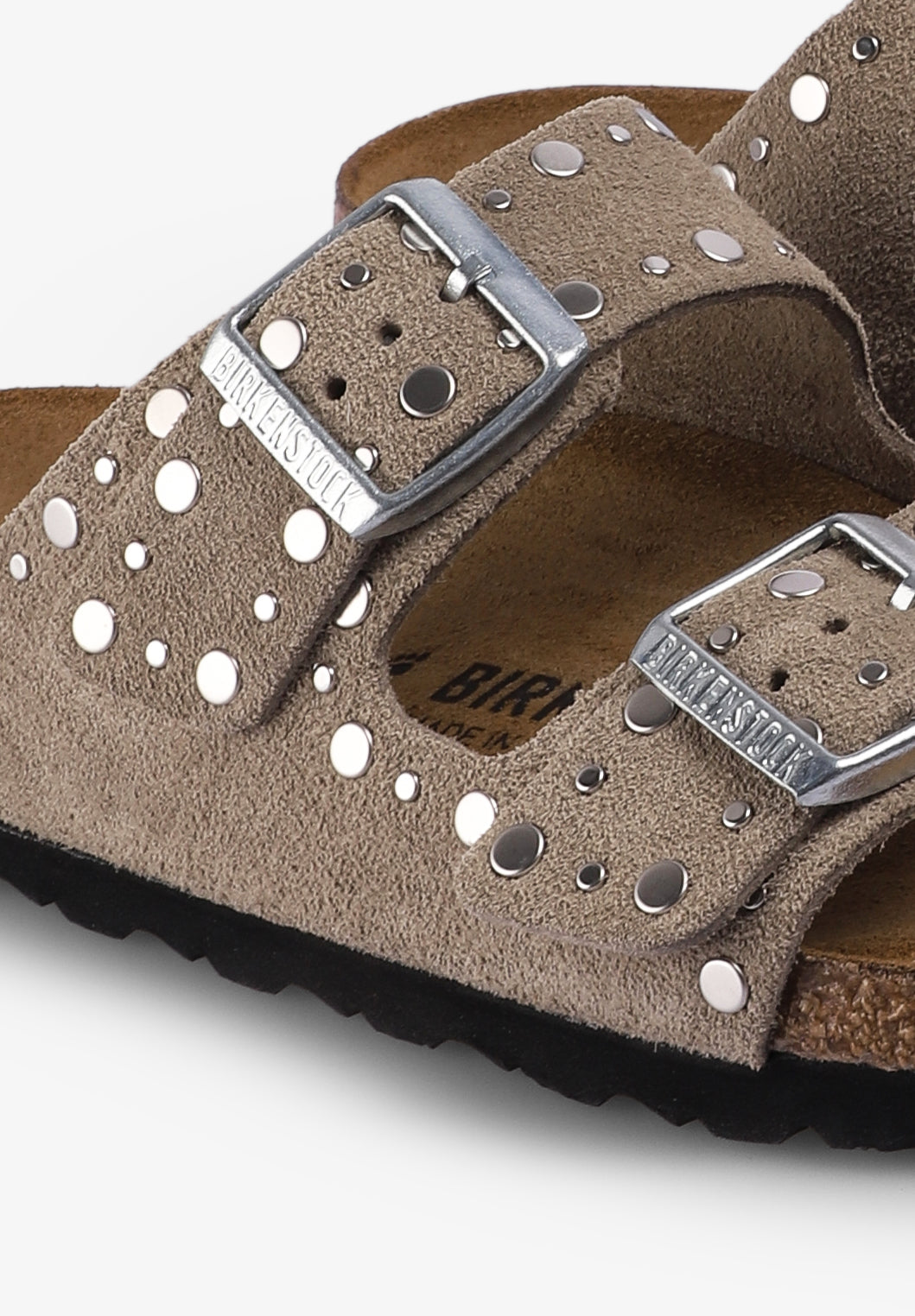 BIRKENSTOCK | SANDÁLIAS ARIZONA RIVETS SUEDE LEATHER DE MULHER
