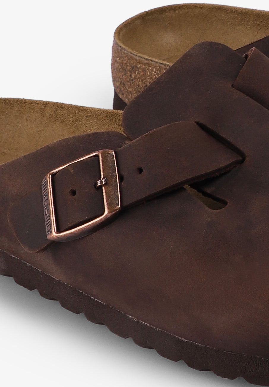 BIRKENSTOCK | SOCAS BOSTON OILED LEATHER DE HOMEM