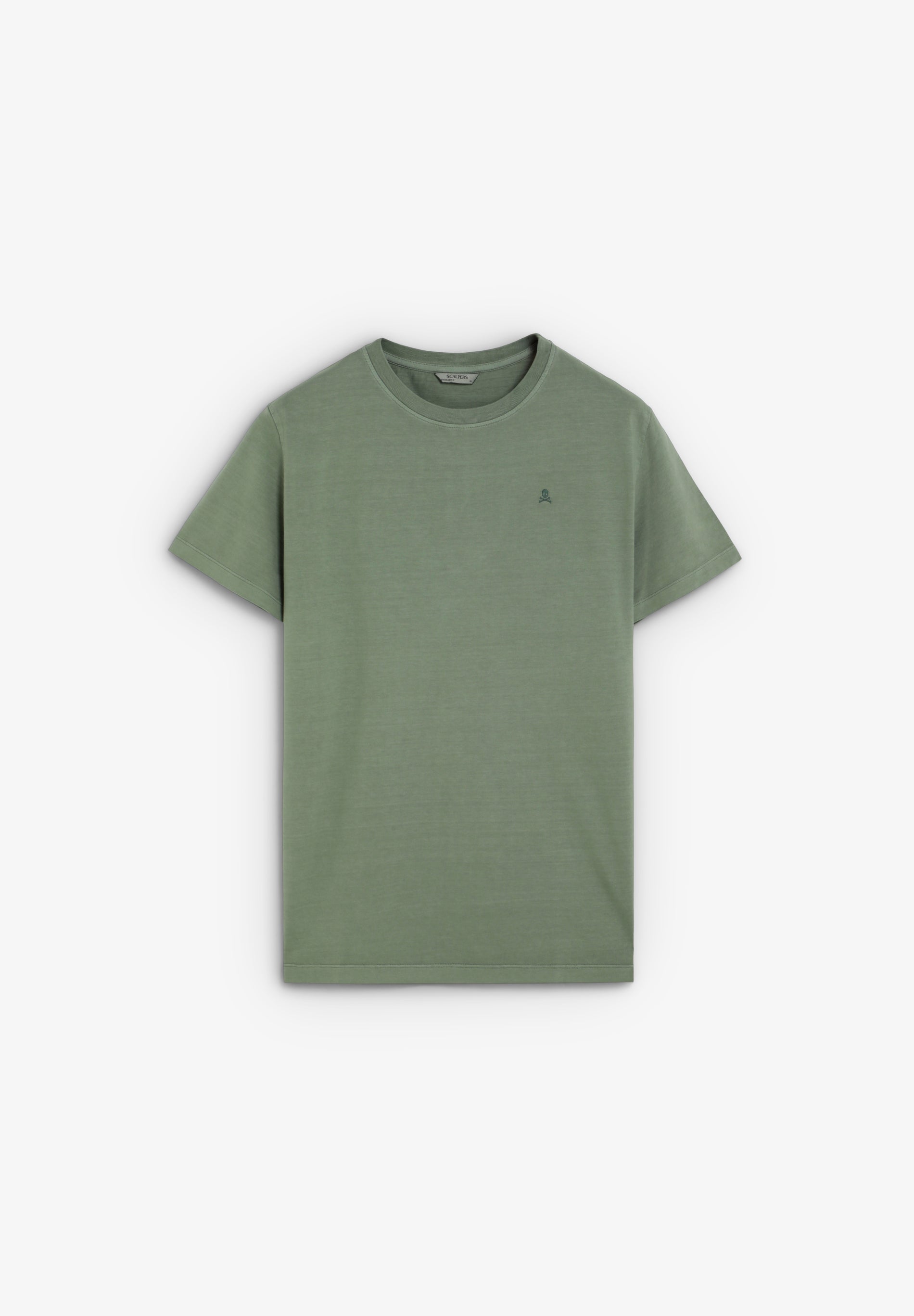 T-SHIRT SKULL BORDADA NO TOM