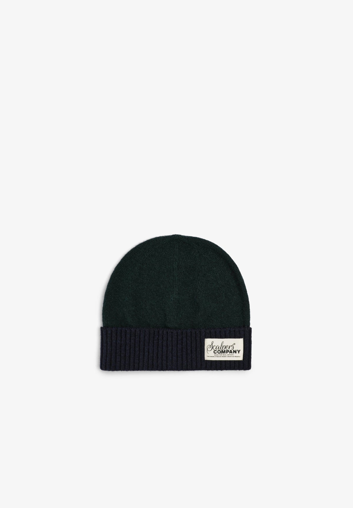 GORRO DE MALHA EM CONTRASTE