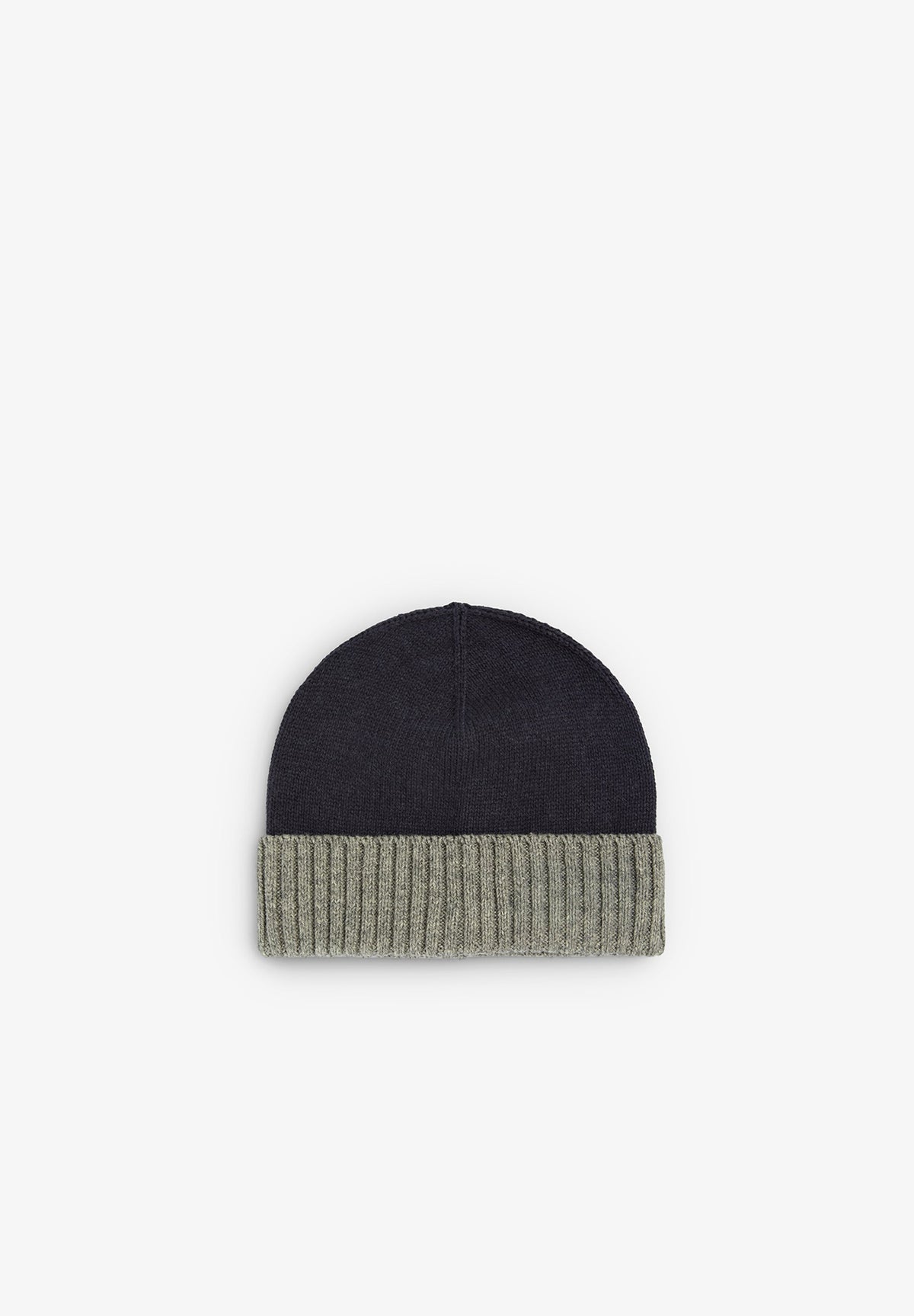GORRO DE MALHA EM CONTRASTE