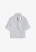 CAMISA ÀS RISCAS DE COLARINHO COM LAÇO