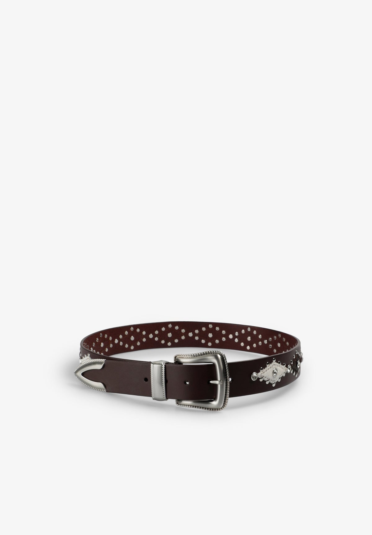 CINTO TEXTURA DIAMANTE COM TACHAS