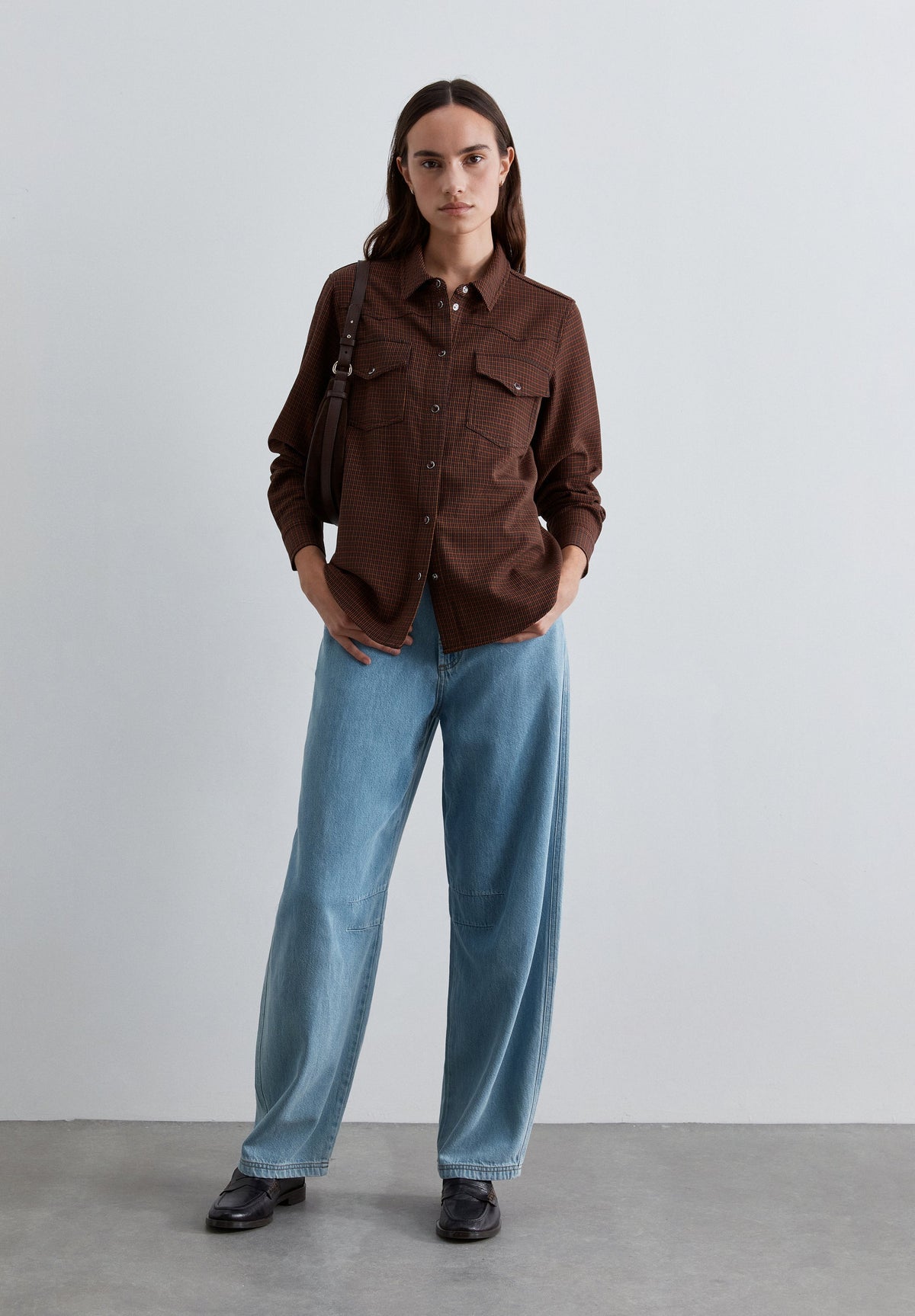 CAMISA XADREZ COM BOLSOS