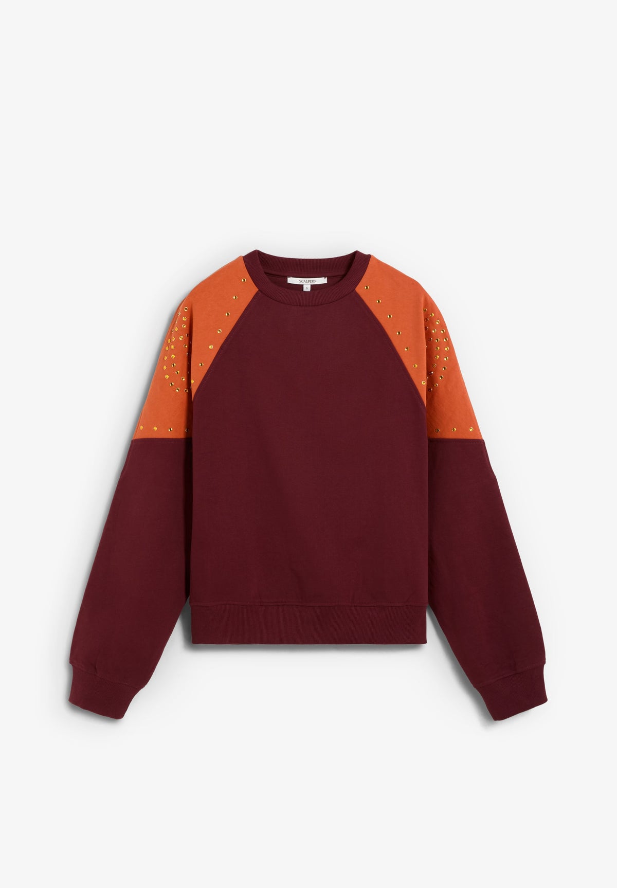 SWEATSHIRT BICOLOR COM TACHAS