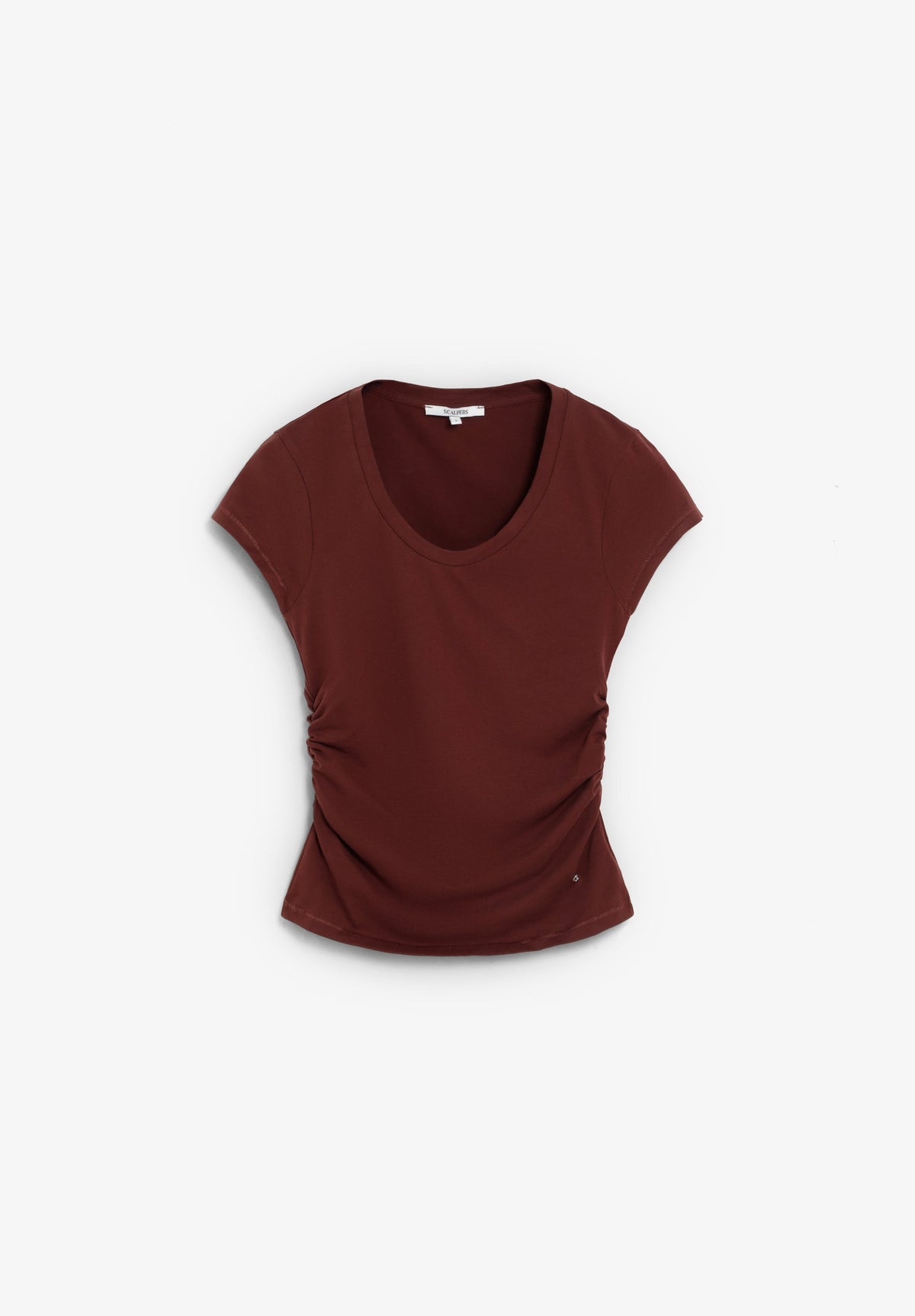 T-SHIRT COM DRAPEADO LATERAL