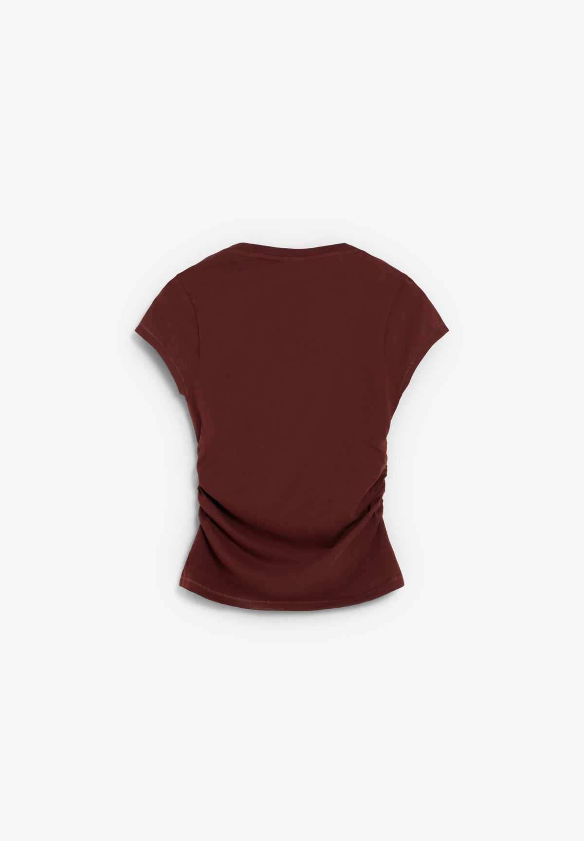 T-SHIRT COM DRAPEADO LATERAL