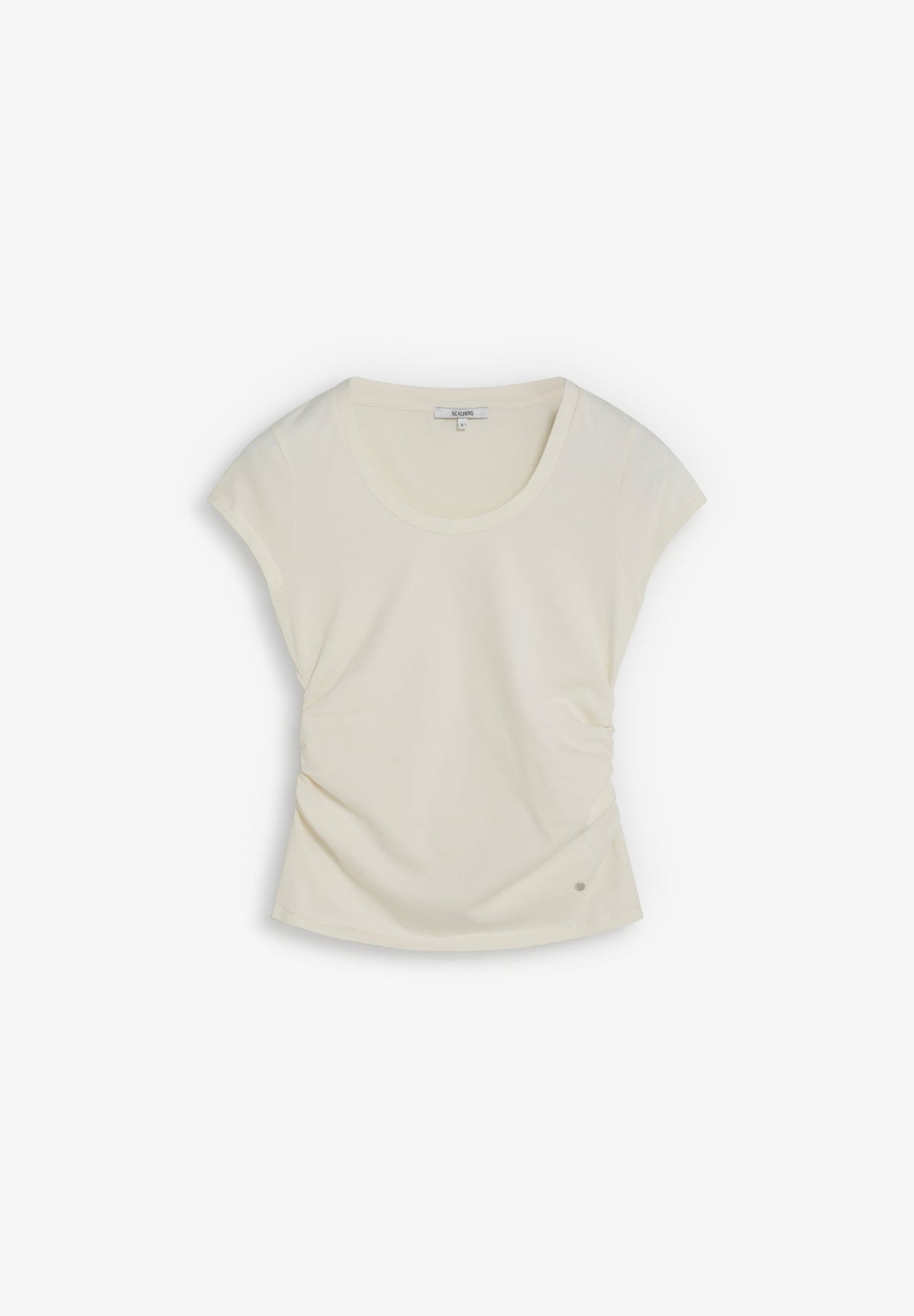 T-SHIRT COM DRAPEADO LATERAL
