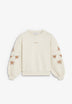 SWEATSHIRT COM BORDADOS FLORAIS