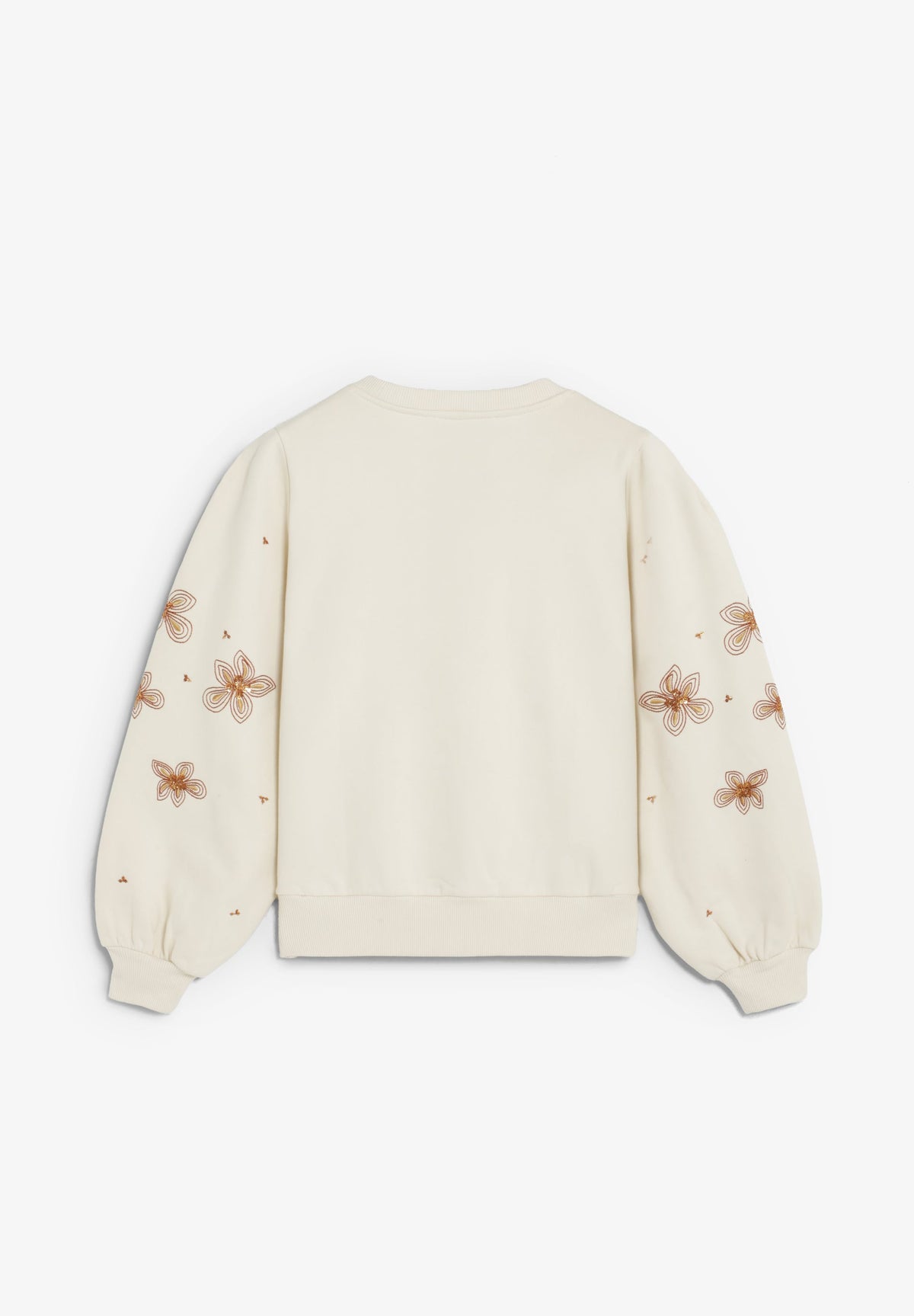 SWEATSHIRT COM BORDADOS FLORAIS