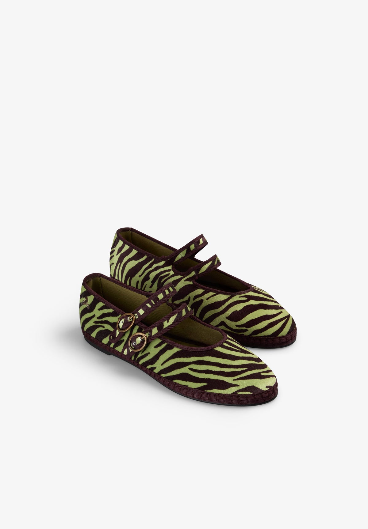 SABRINAS DE VELUDO COM ESTAMPADO ANIMAL