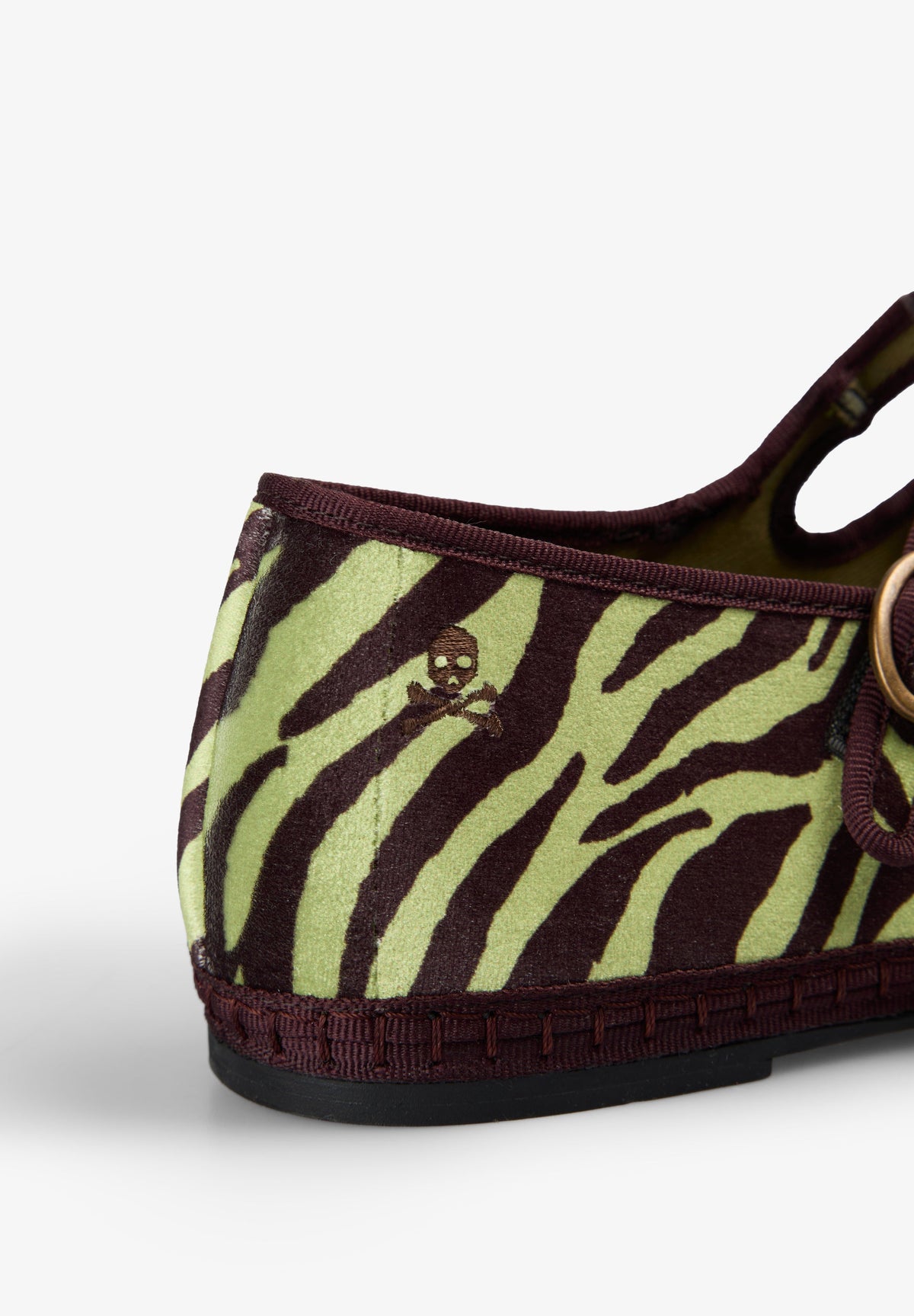 SABRINAS DE VELUDO COM ESTAMPADO ANIMAL
