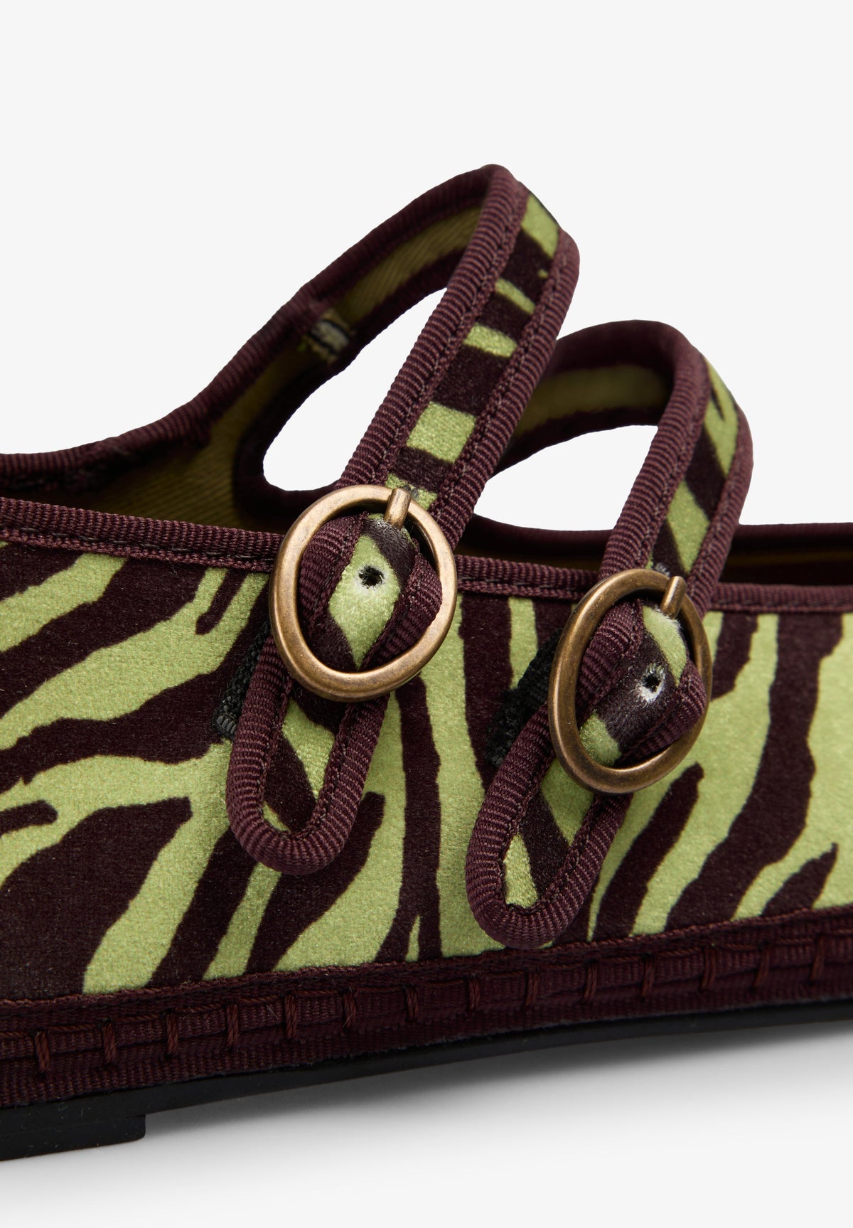 SABRINAS DE VELUDO COM ESTAMPADO ANIMAL