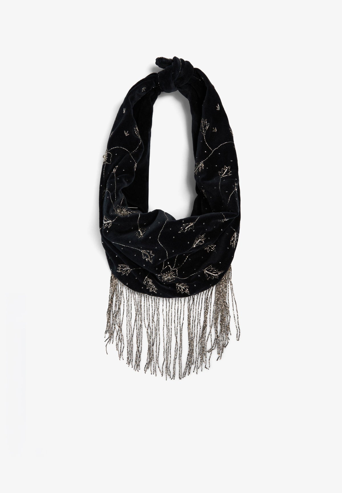 SCPARVELVETFRINGES BAG
