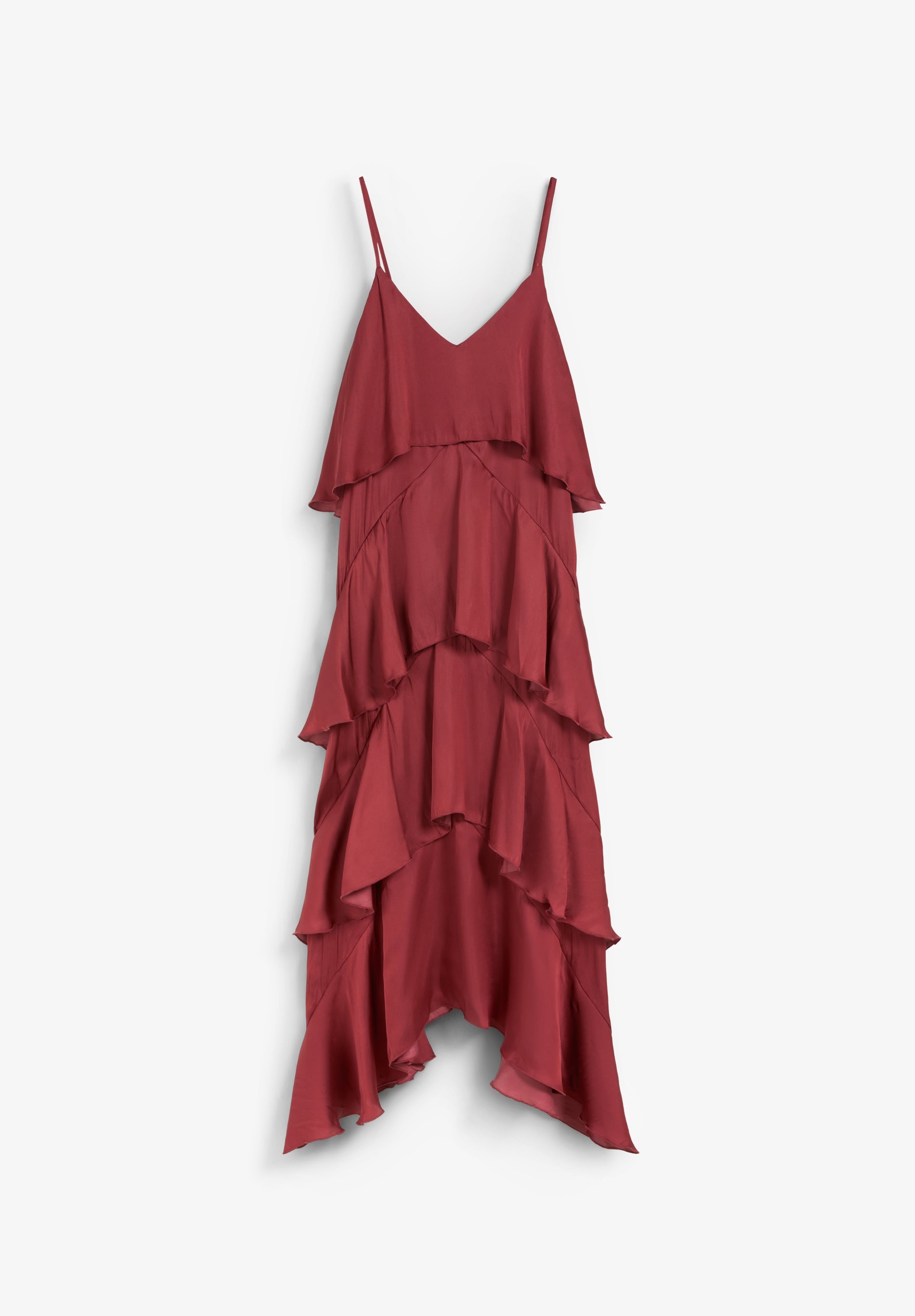 VESTIDO LINGERIE COM FOLHOS