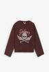 SWEATSHIRT DESBOTADA COM PADRÃO