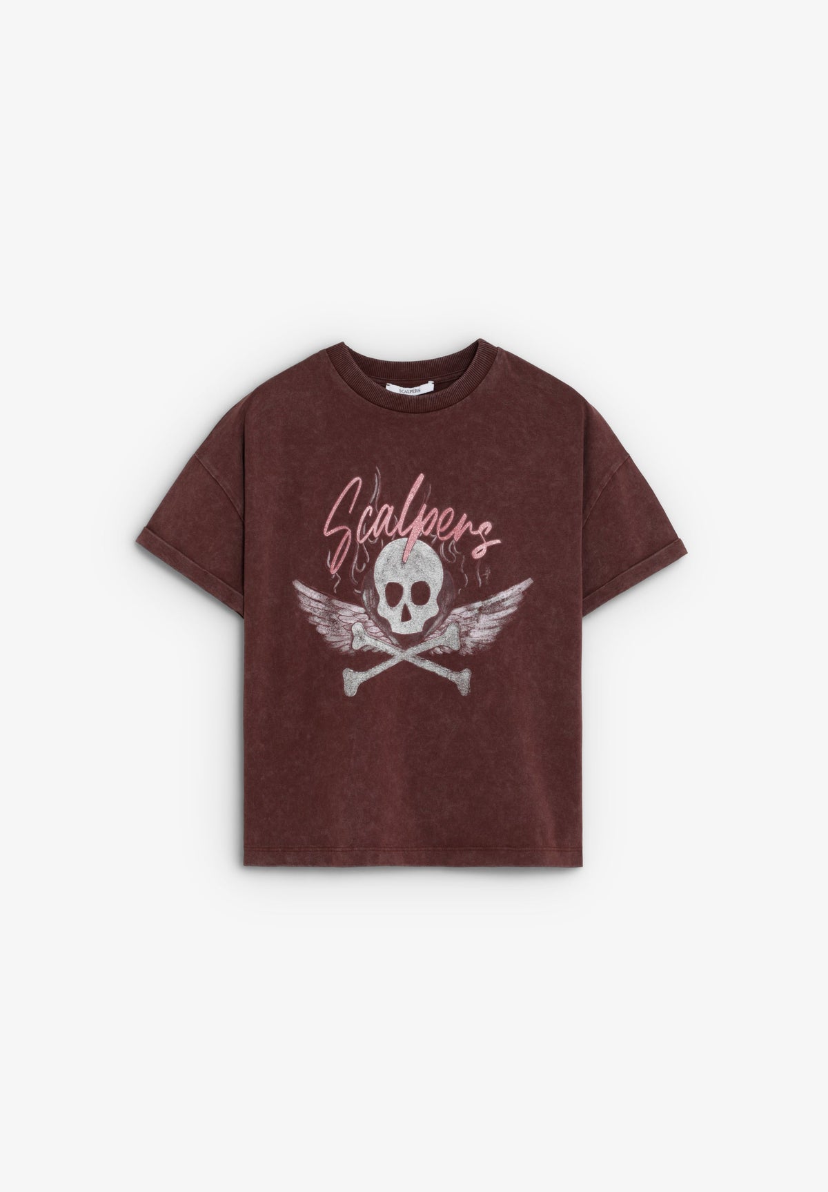 T-SHIRT DESBOTADA COM PADRÃO