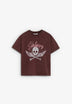 T-SHIRT DESBOTADA COM PADRÃO