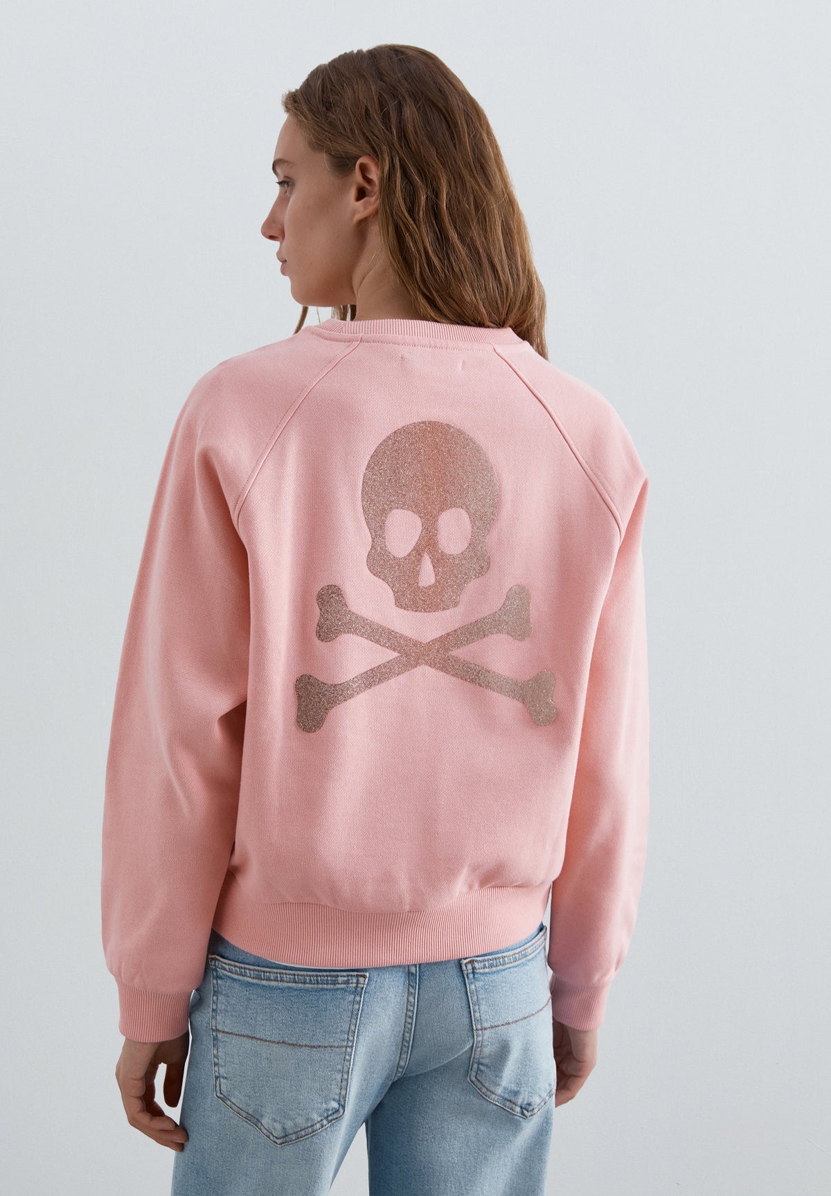 SWEATSHIRT PADRÃO TRASEIRO COM GLITTER
