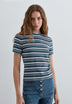 T-SHIRT ÀS RISCAS MULTICOLOR