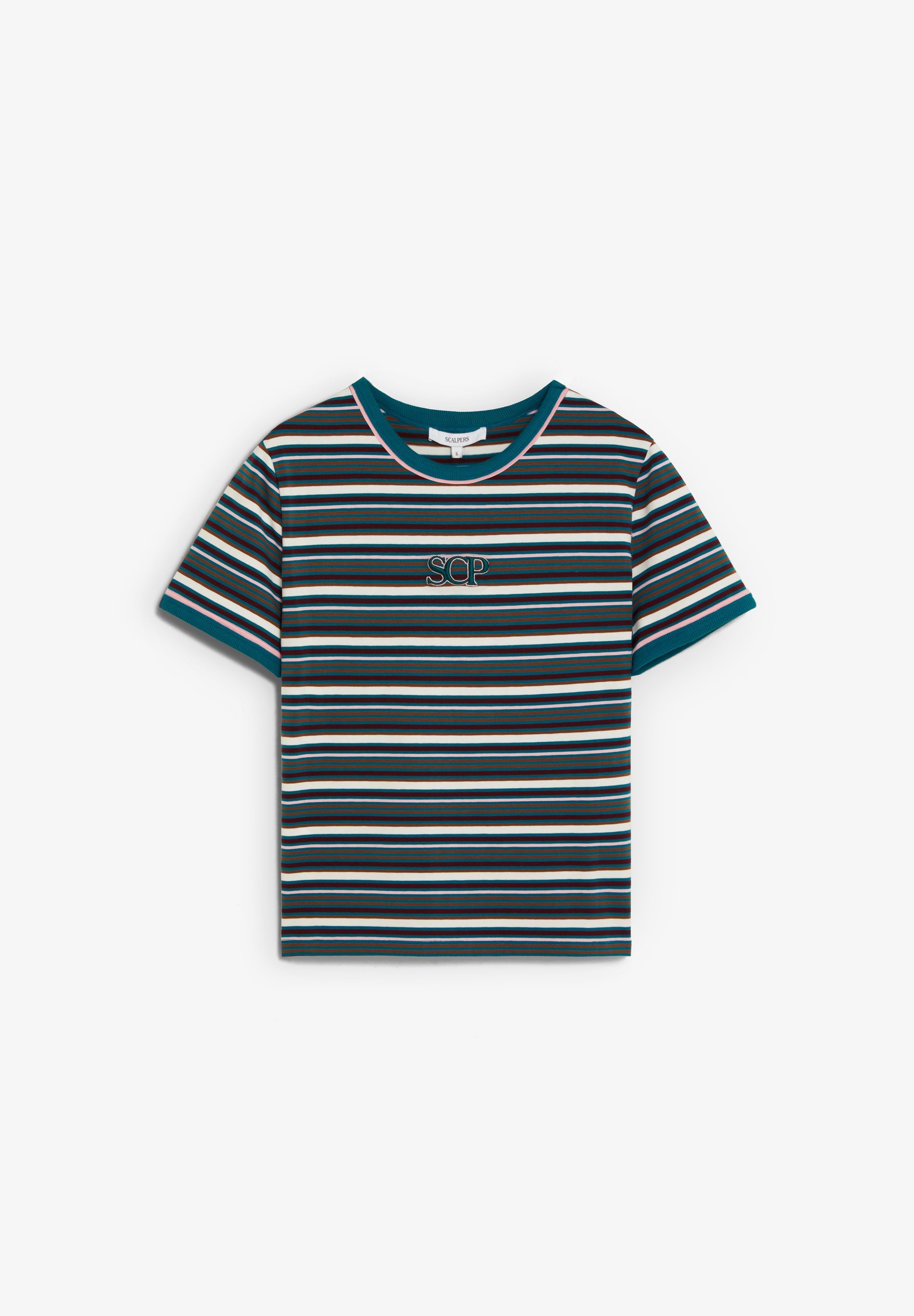 T-SHIRT ÀS RISCAS MULTICOLOR