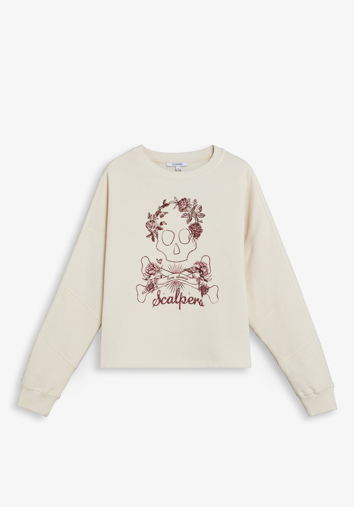 SWEATSHIRT SKULL GLITTER