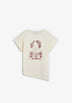 T-SHIRT COM SKULL DE GLITTER
