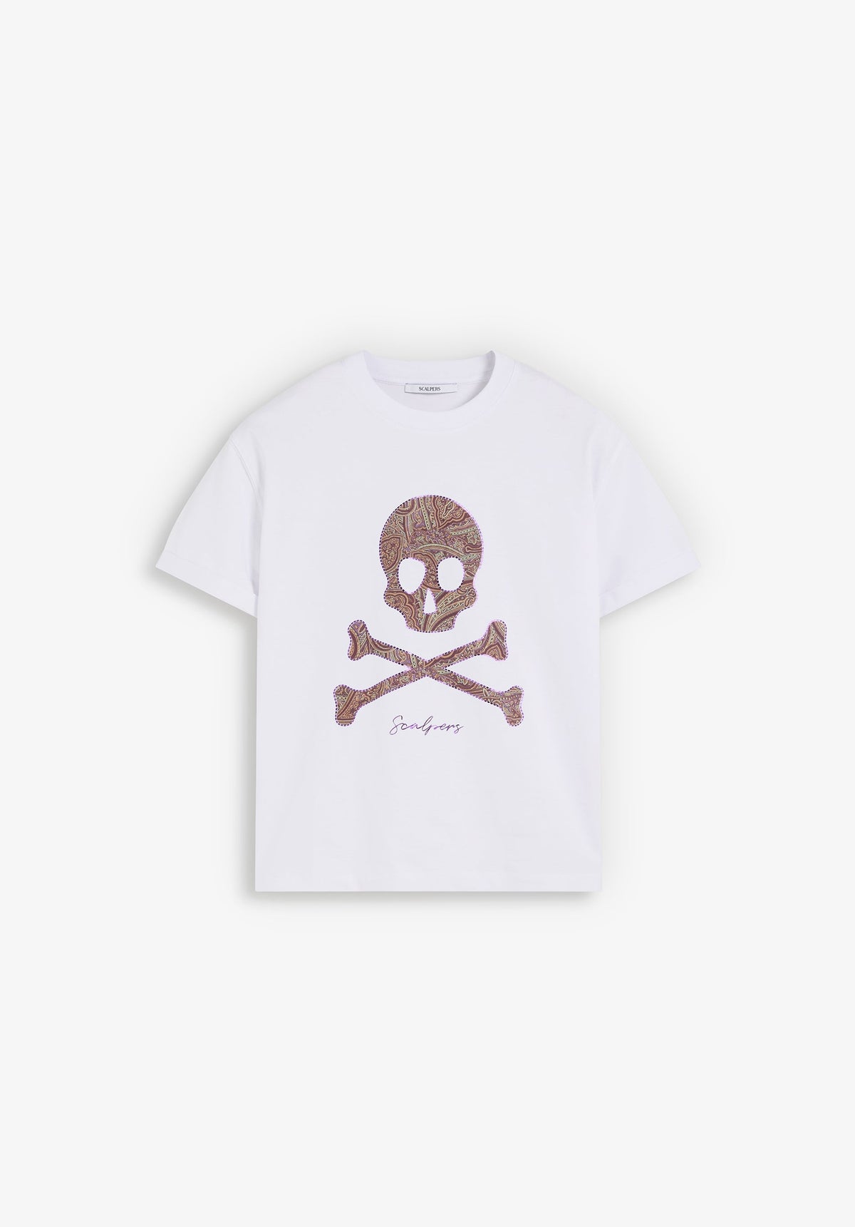 T-SHIRT COM SKULL PAISLEY