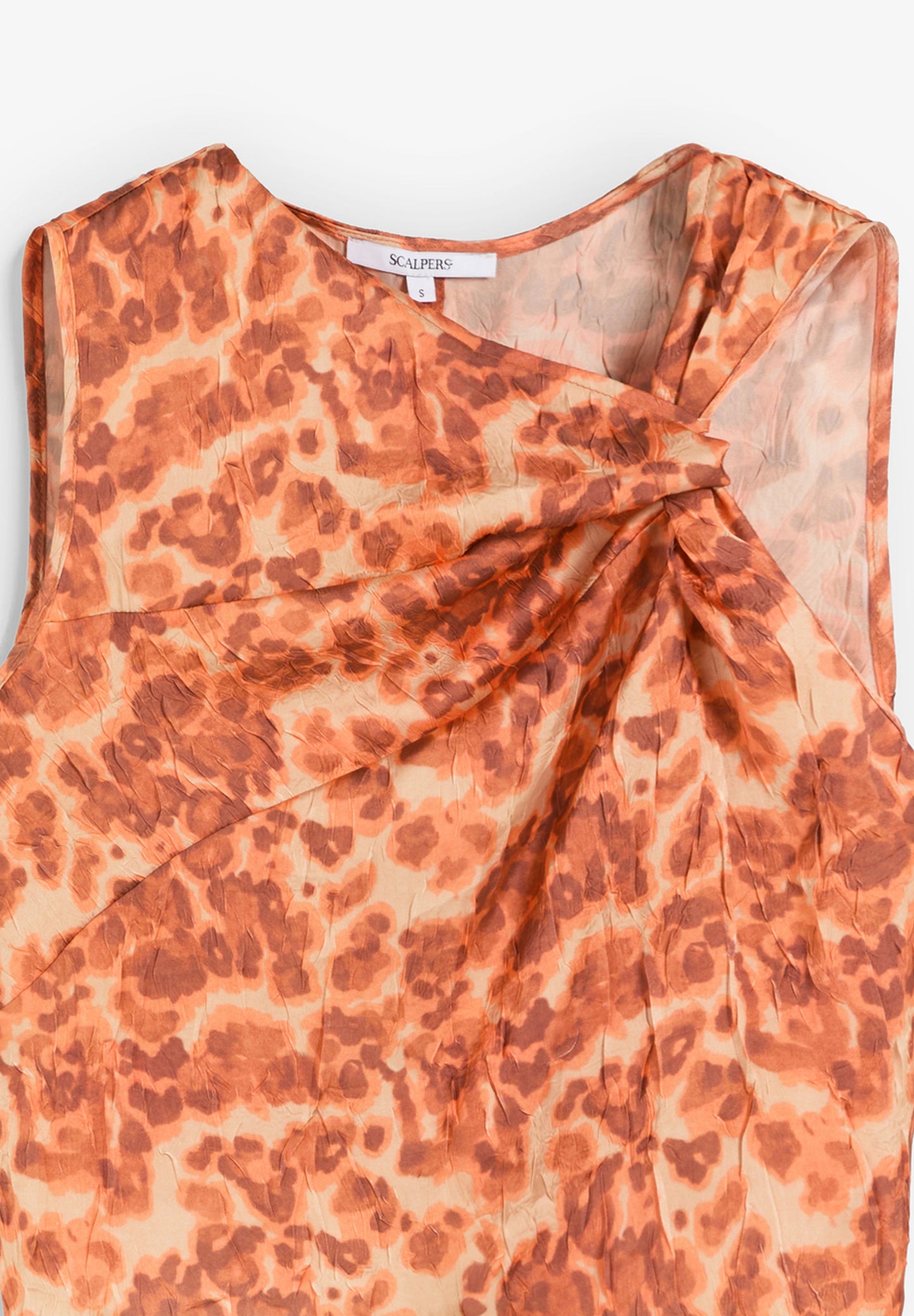 TOP DRAPEADO ESTAMPADO ANIMAL