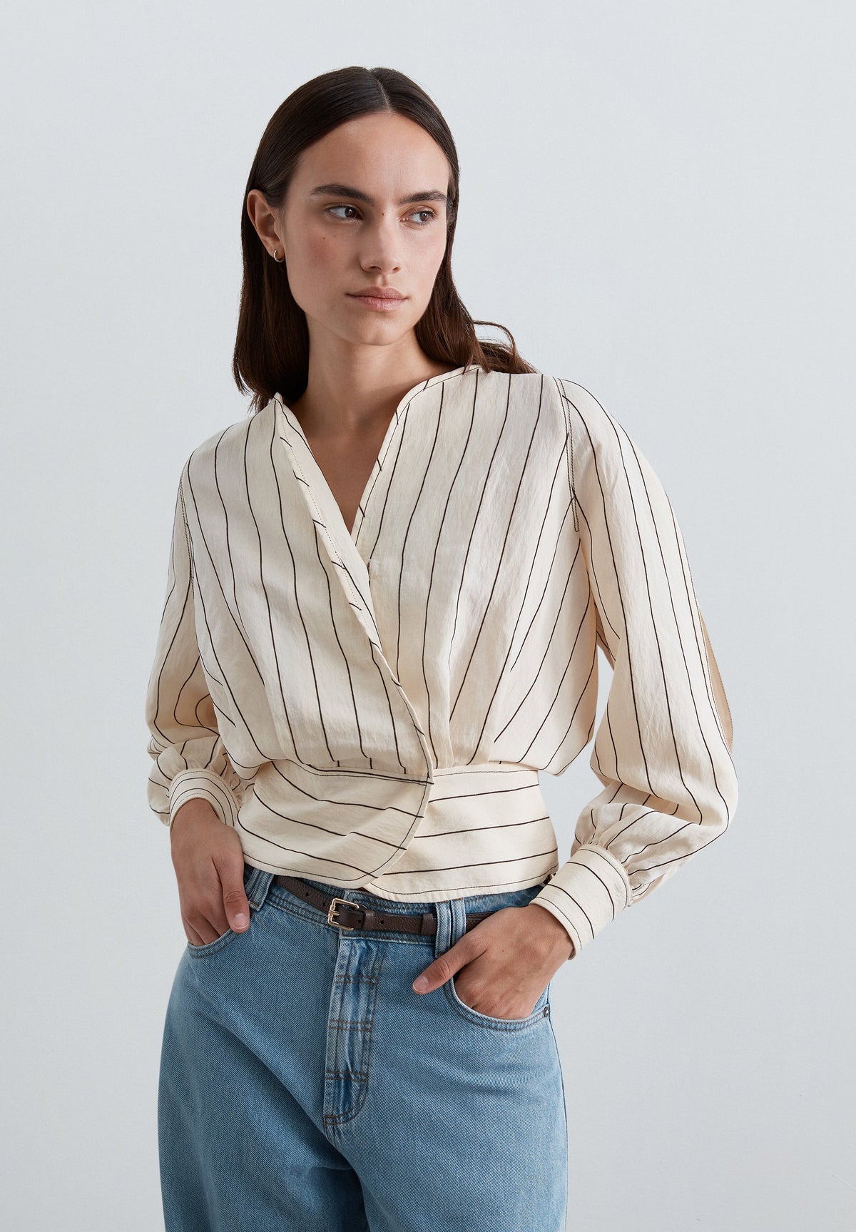 CAMISA CRUZADA ÀS RISCAS