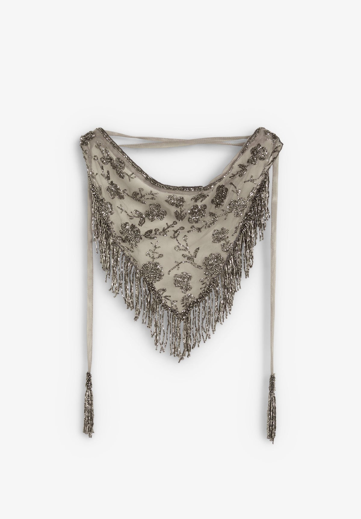 BANDANA FLORAL COM CONTAS