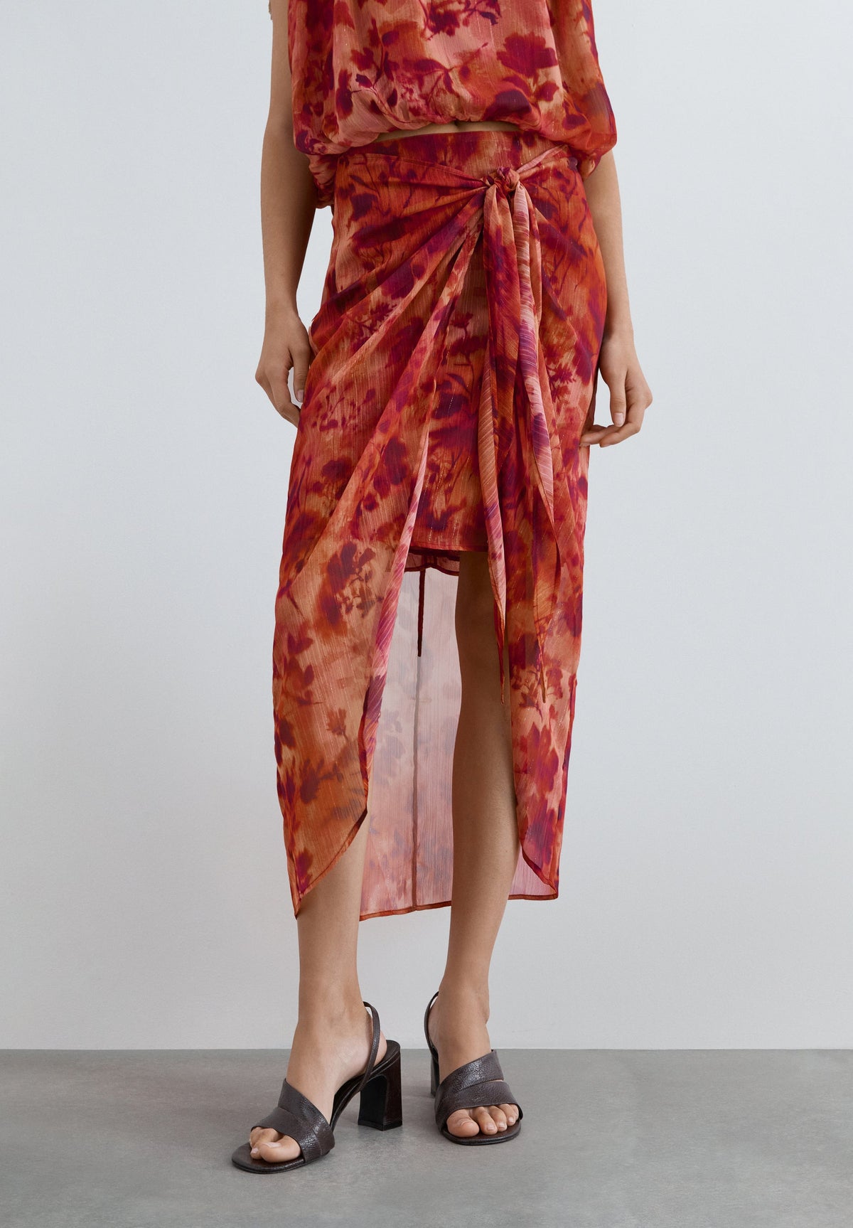 SAIA MIDI PADRÃO FLORAL