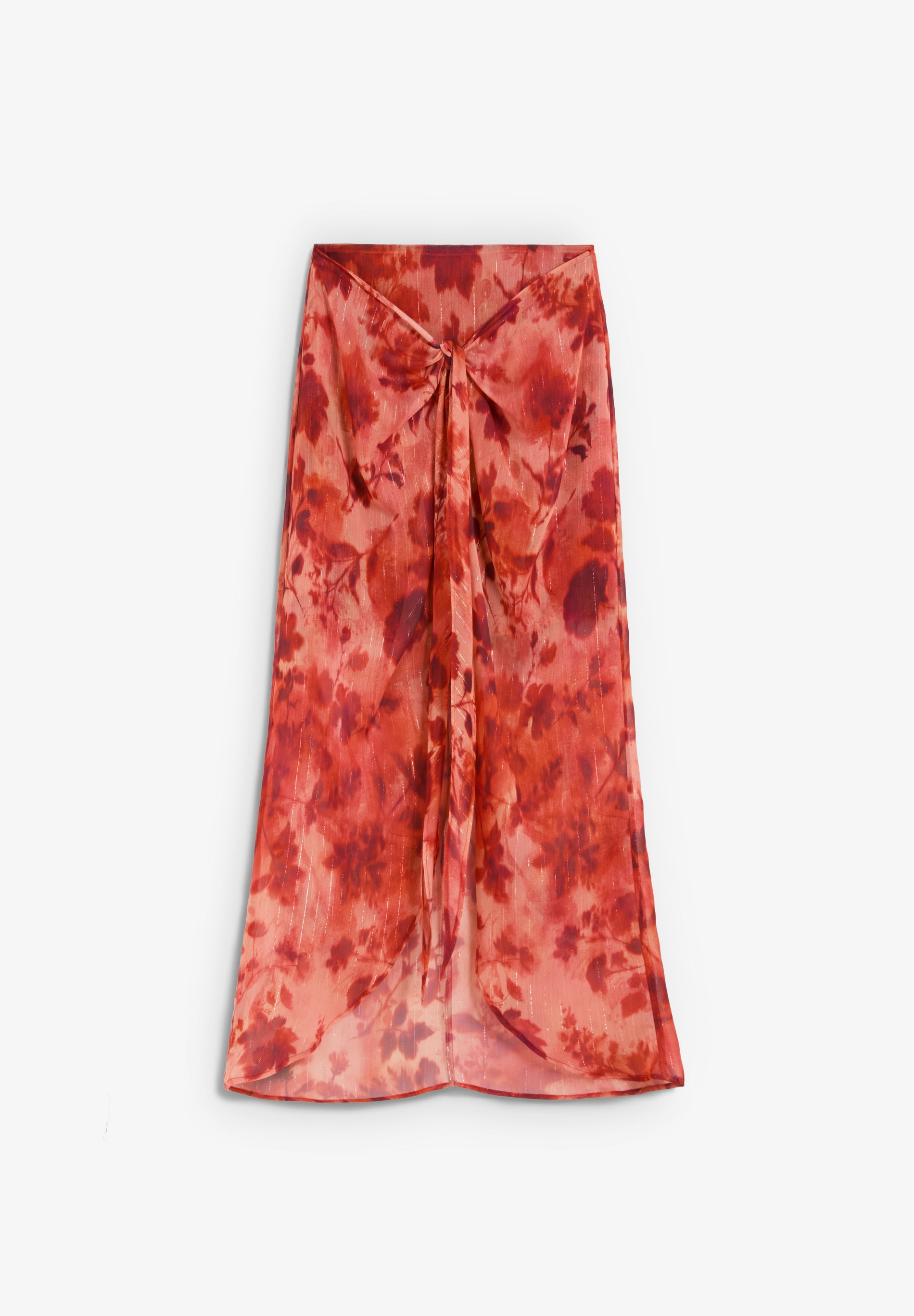 SAIA MIDI COM ESTAMPADO FLORAL