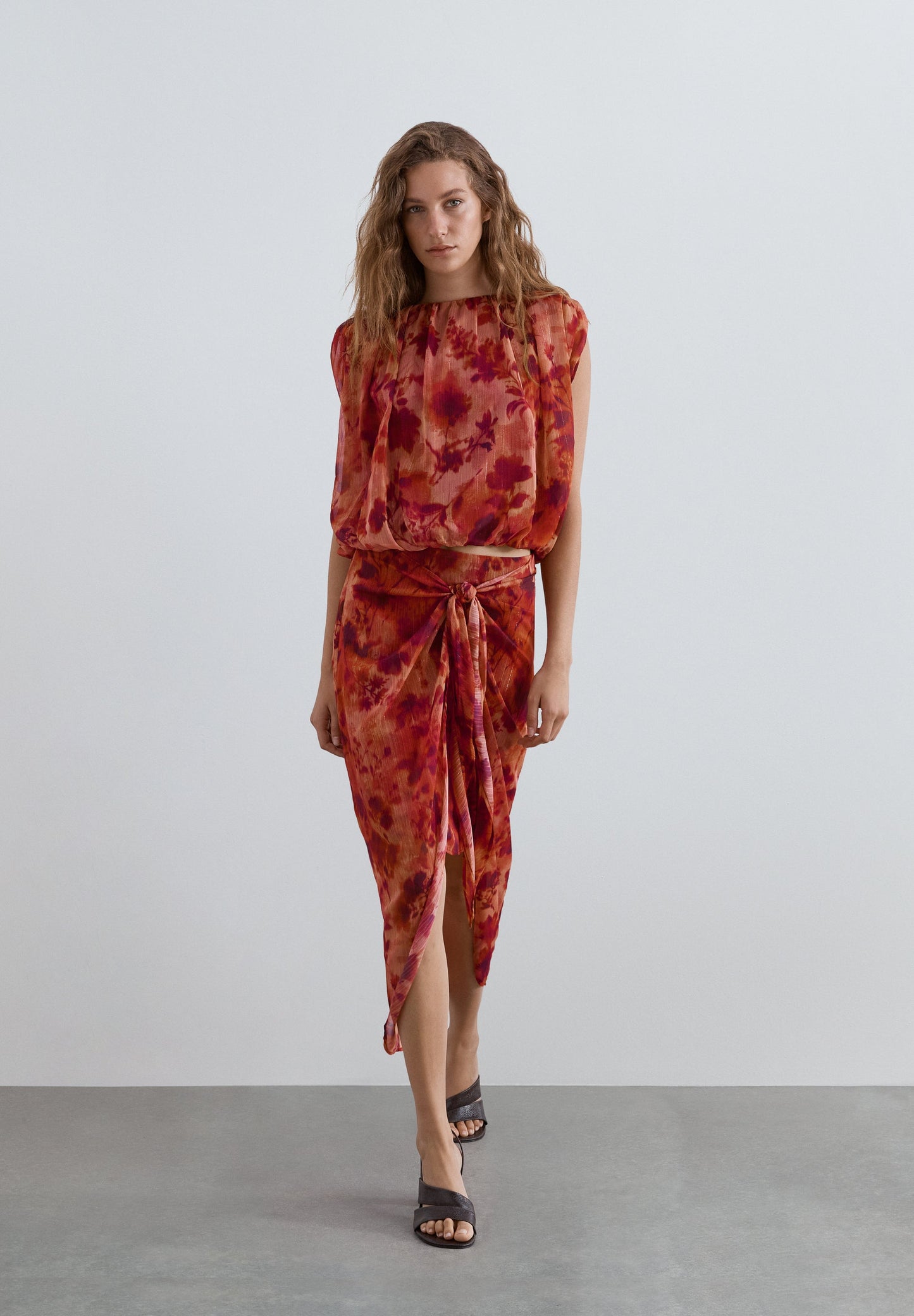 TOP FRANZIDO PADRÃO FLORAL
