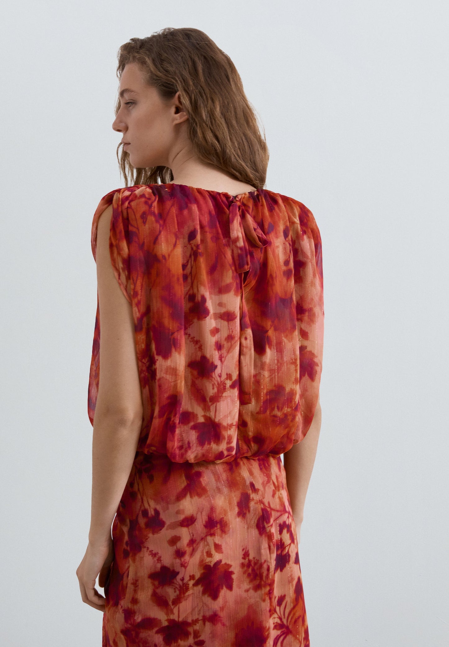 TOP FRANZIDO PADRÃO FLORAL