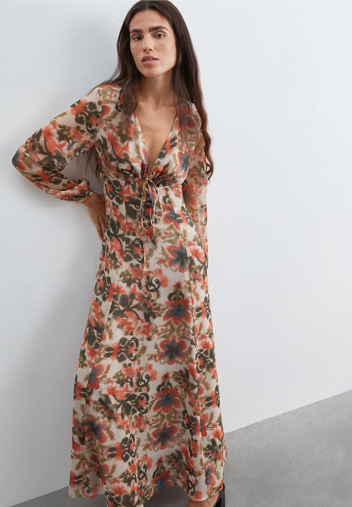 VESTIDO COMPRIDO FLORAL