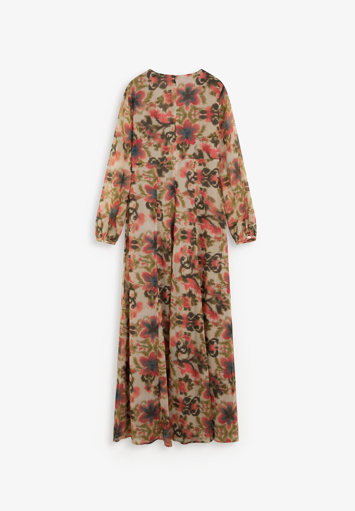 SCRF FLUTTER SLEEVE DRESS