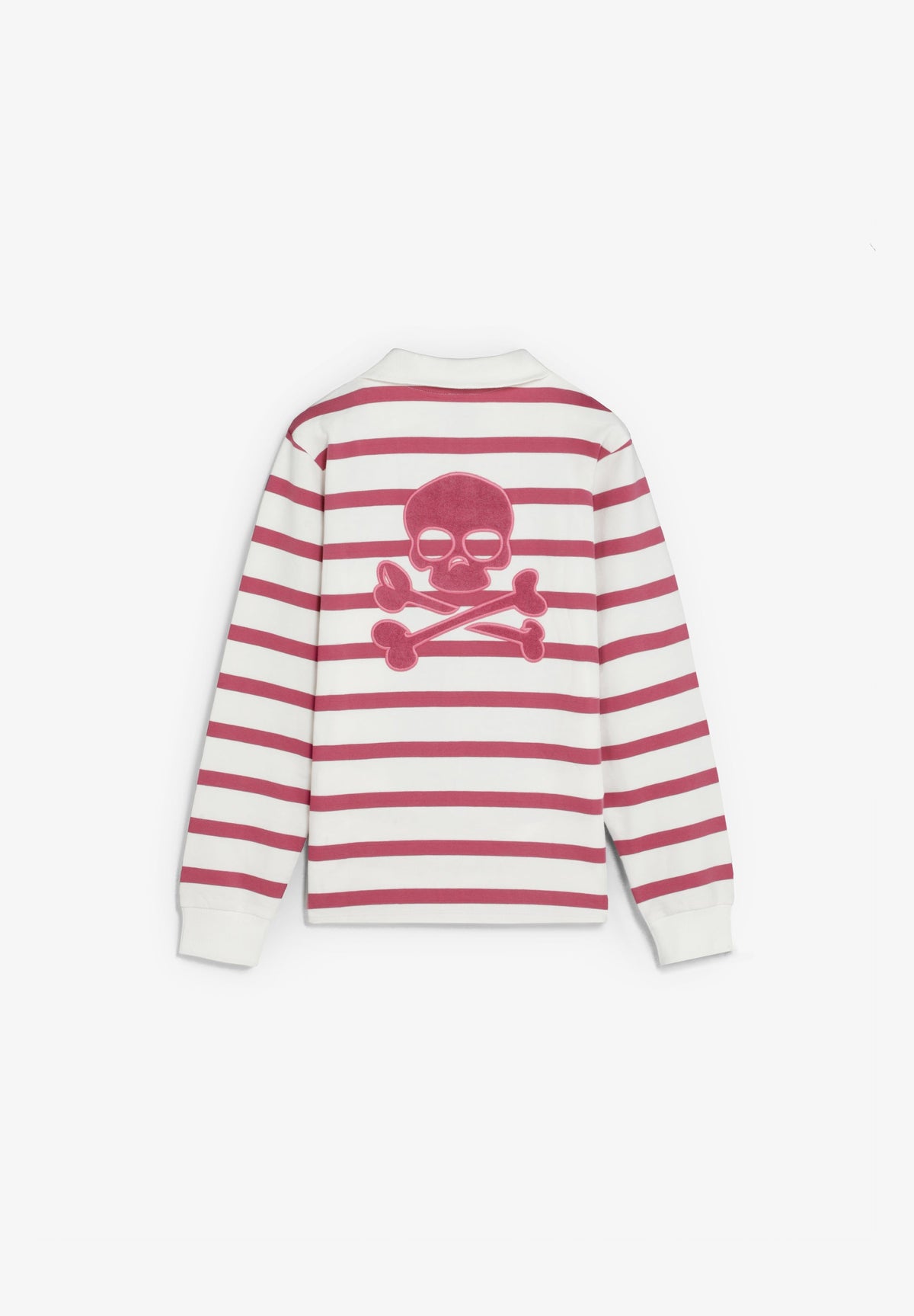 SWEATSHIRT COM MEIO FECHO ÀS RISCAS