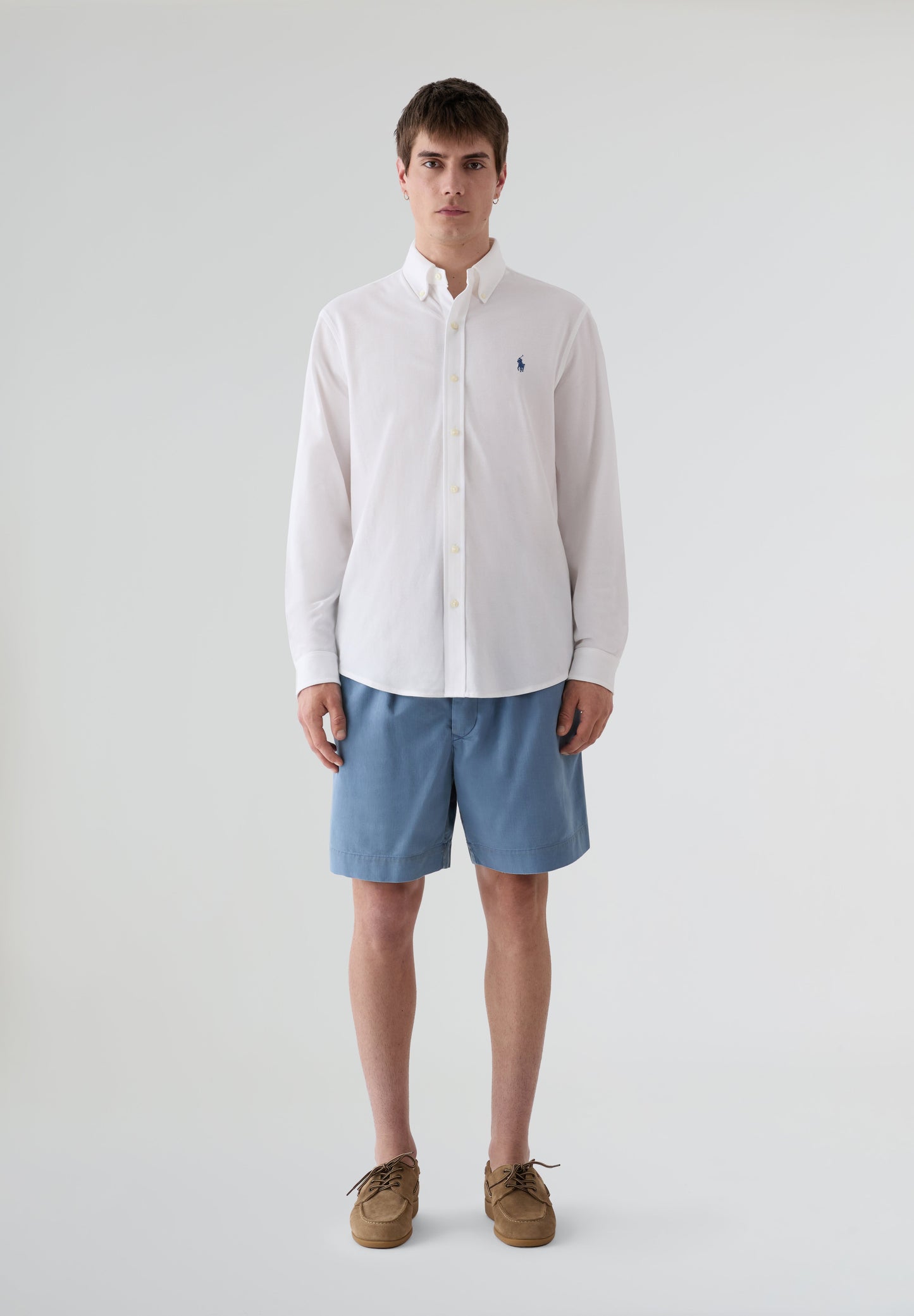 POLO RALPH LAUREN | FEATHERWEIGHT MESH-LSL-KNT SHIRT