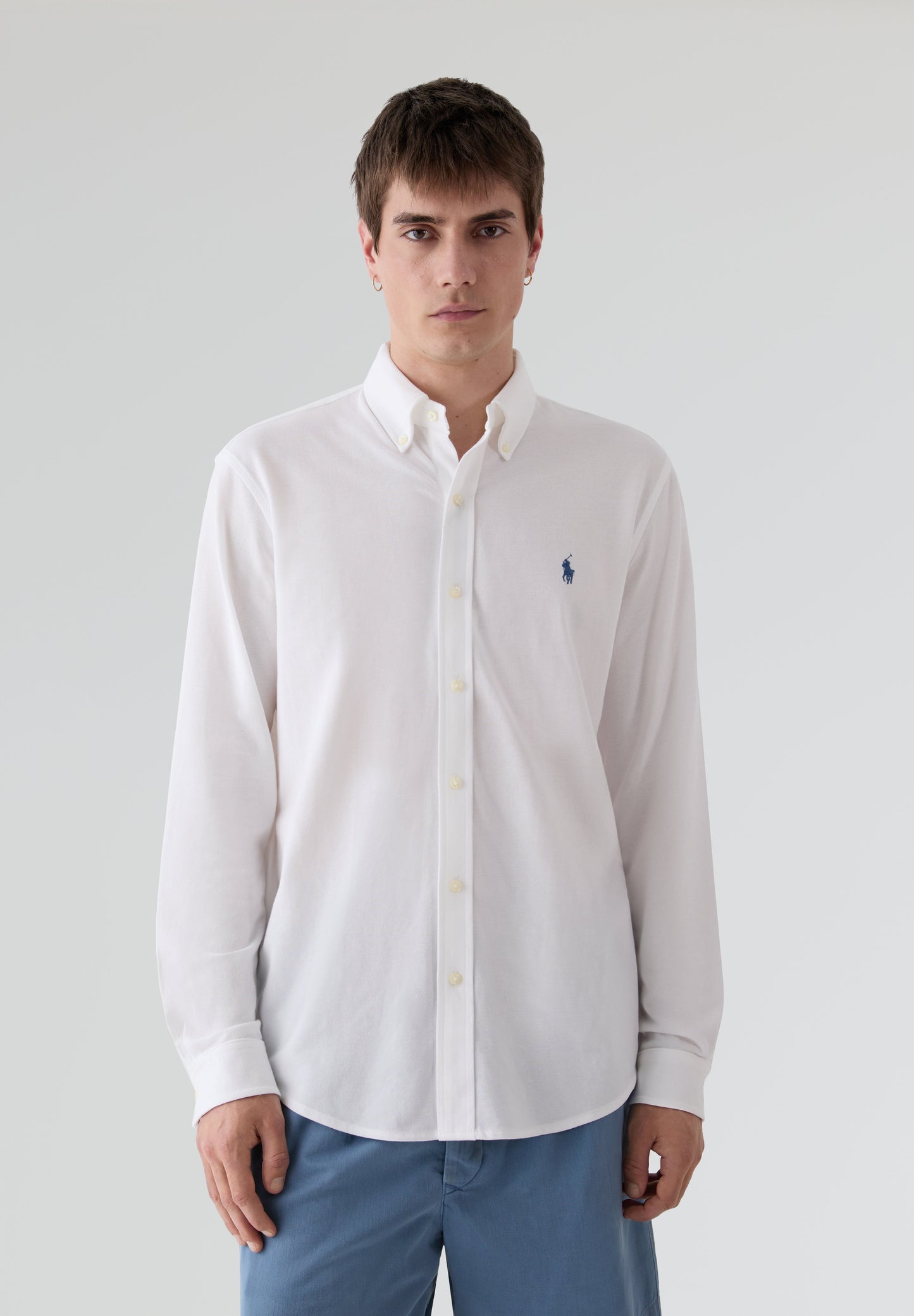 POLO RALPH LAUREN | FEATHERWEIGHT MESH-LSL-KNT SHIRT