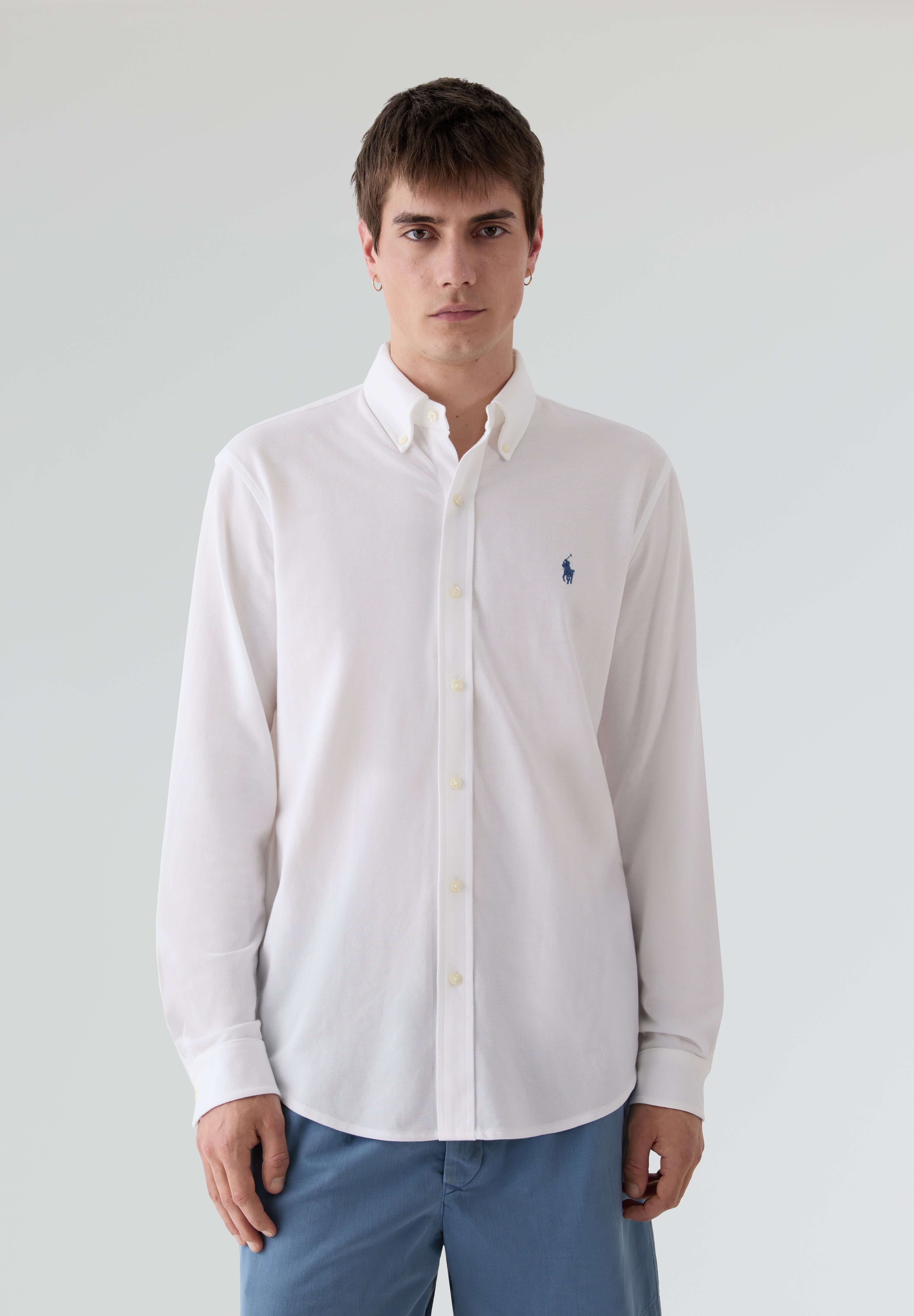 POLO RALPH LAUREN | FEATHERWEIGHT MESH-LSL-KNT SHIRT
